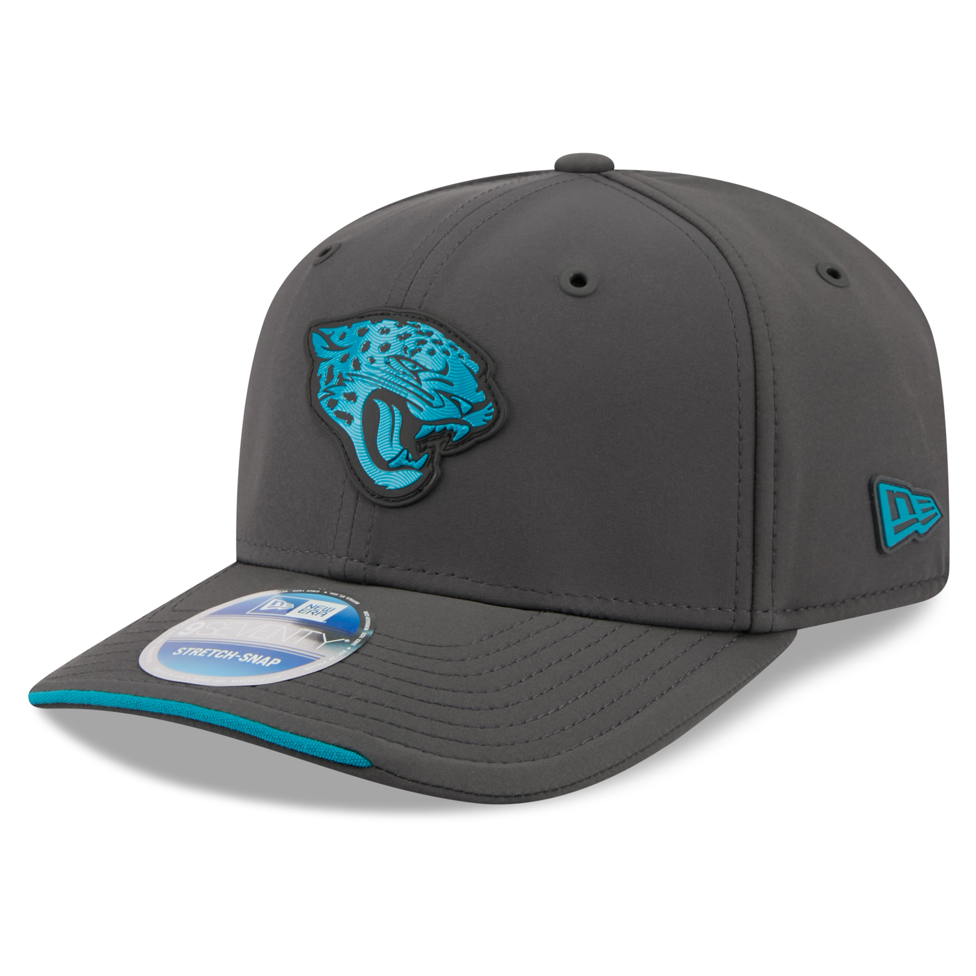 Men's New Era Charcoal Jacksonville Jaguars 2026 Sideline Cold Weather  9SEVENTY Adjustable Hat