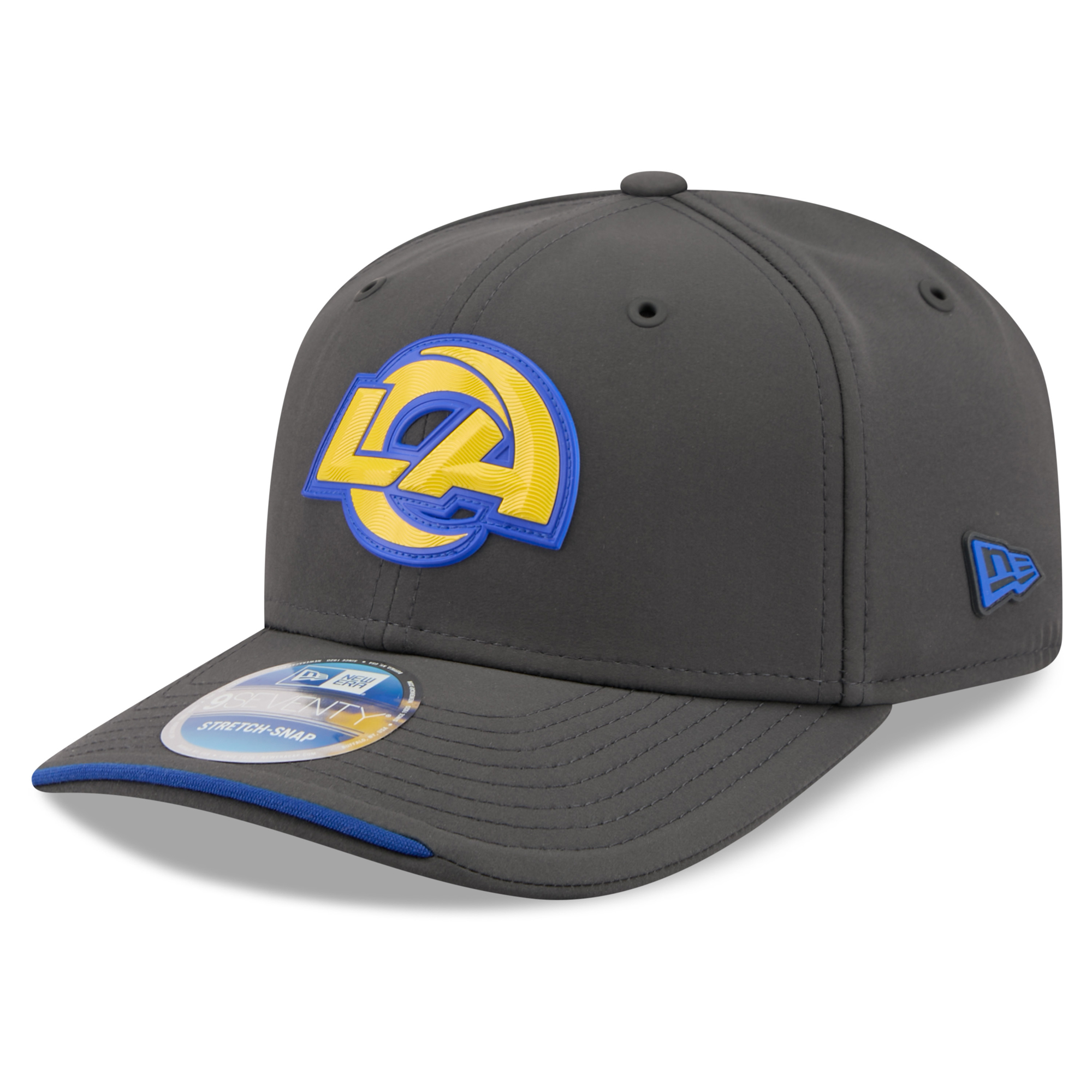 Men's New Era Charcoal Los Angeles Rams 2026 Sideline Cold Weather  9SEVENTY Adjustable Hat