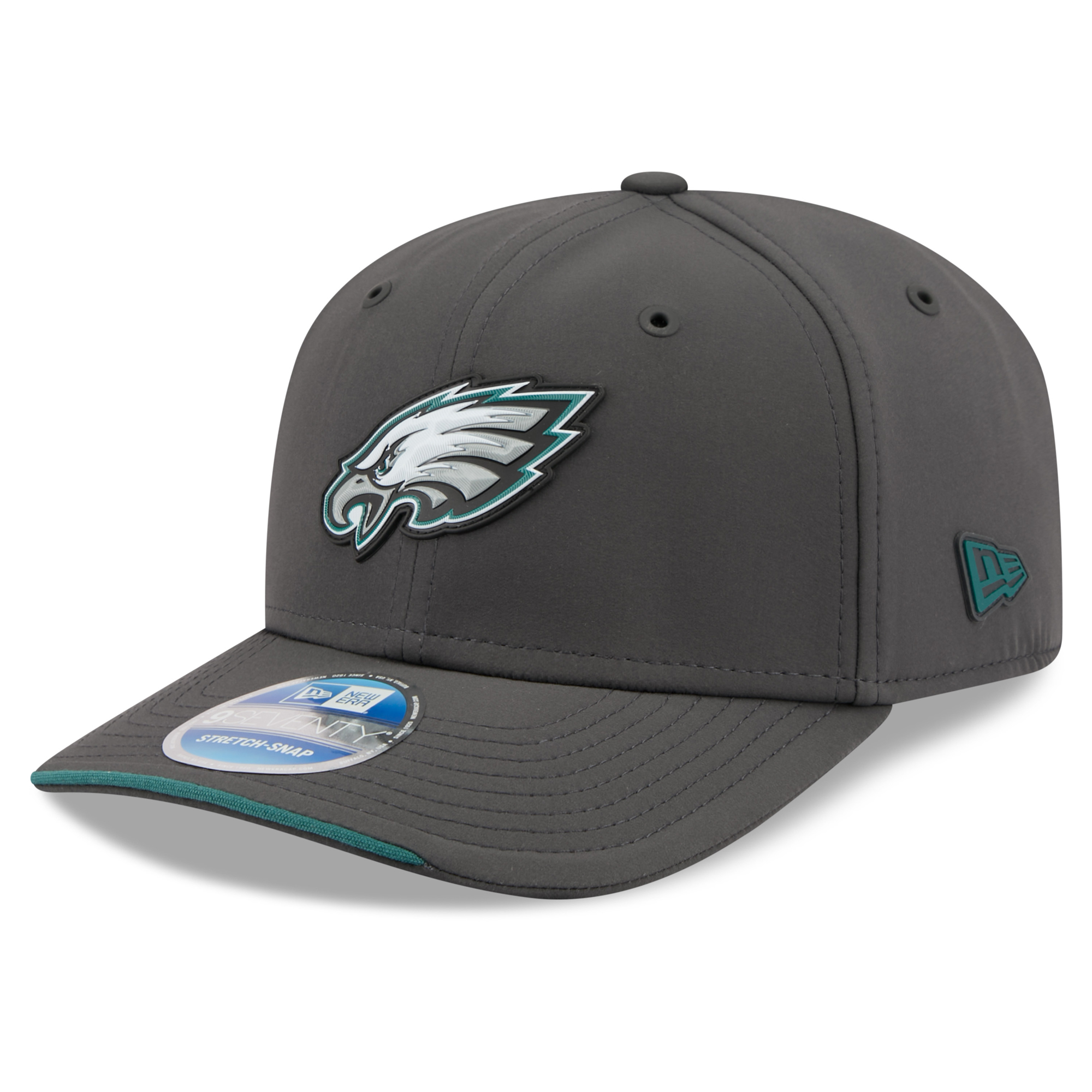 Men's New Era Charcoal Philadelphia Eagles 2026 Sideline Cold Weather  9SEVENTY Adjustable Hat