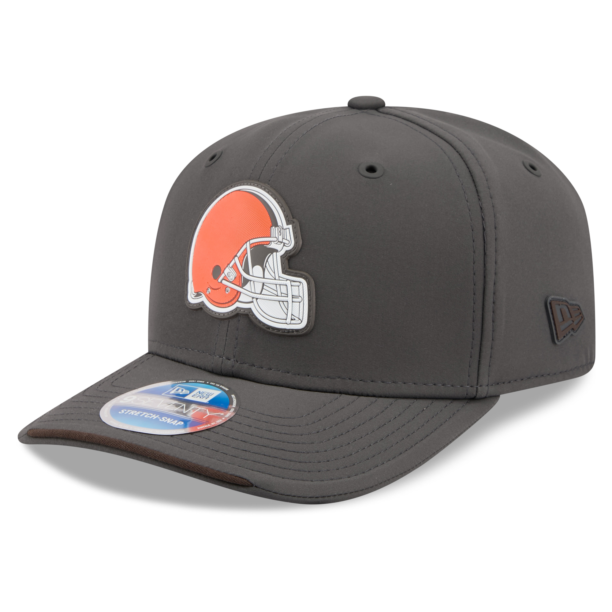 Men's New Era Charcoal Cleveland Browns 2026 Sideline Cold Weather 9SEVENTY Adjustable Hat