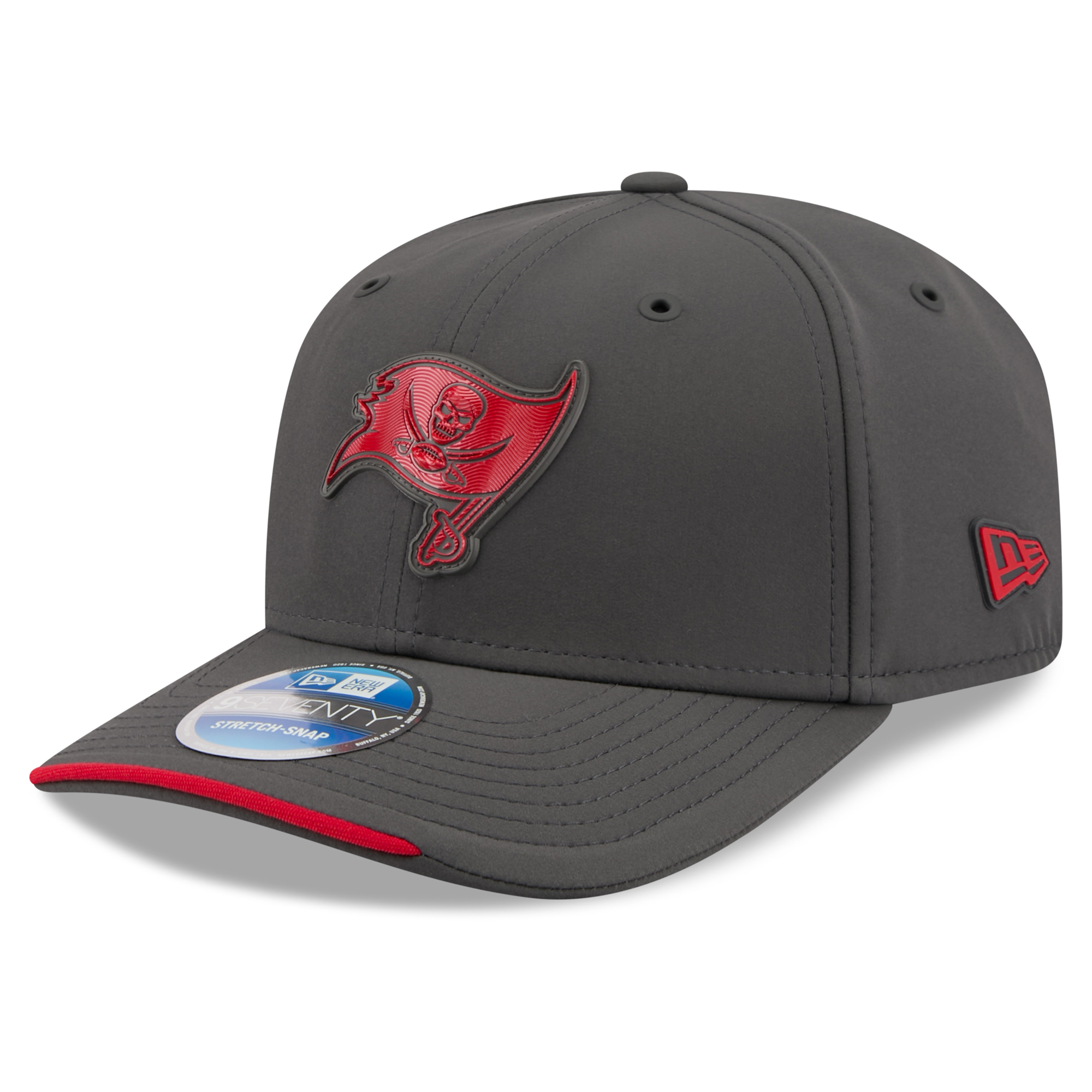 Men's New Era Charcoal Tampa Bay Buccaneers 2026 Sideline Cold Weather  9SEVENTY Adjustable Hat