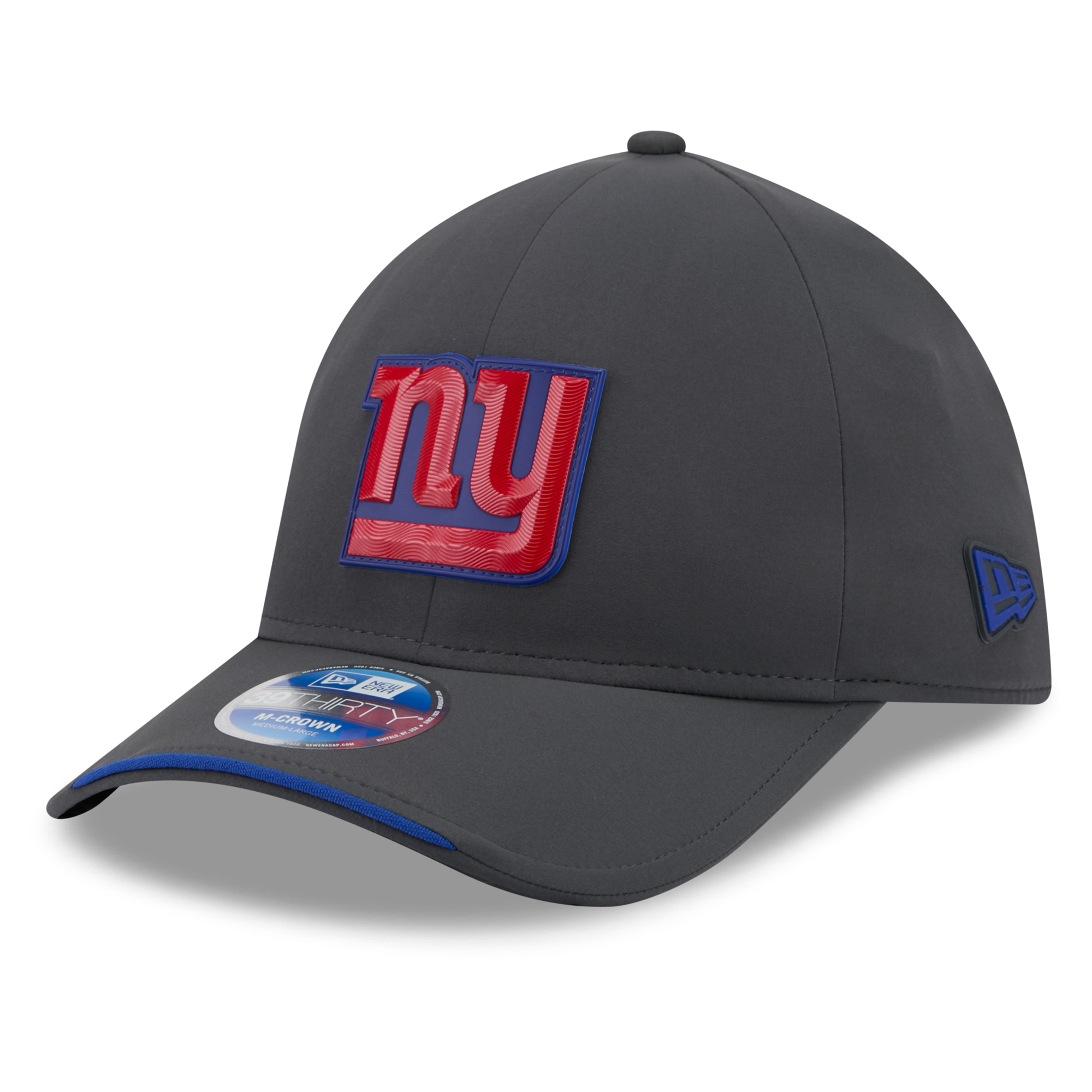 New Era Men's Charcoal New York Giants 2026 Sideline Cold Weather 39THIRTY M-Crown Stretch Hat - Charcoal