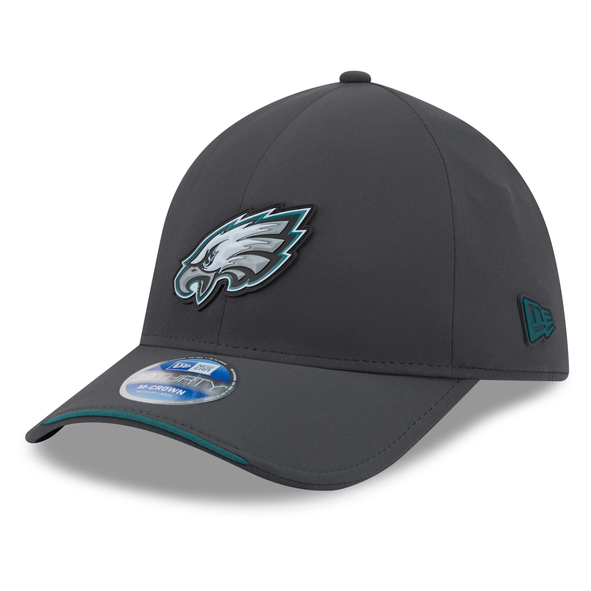 New Era Men's Charcoal Philadelphia Eagles 2026 Sideline Cold Weather 39THIRTY M-Crown Stretch Hat - Charcoal