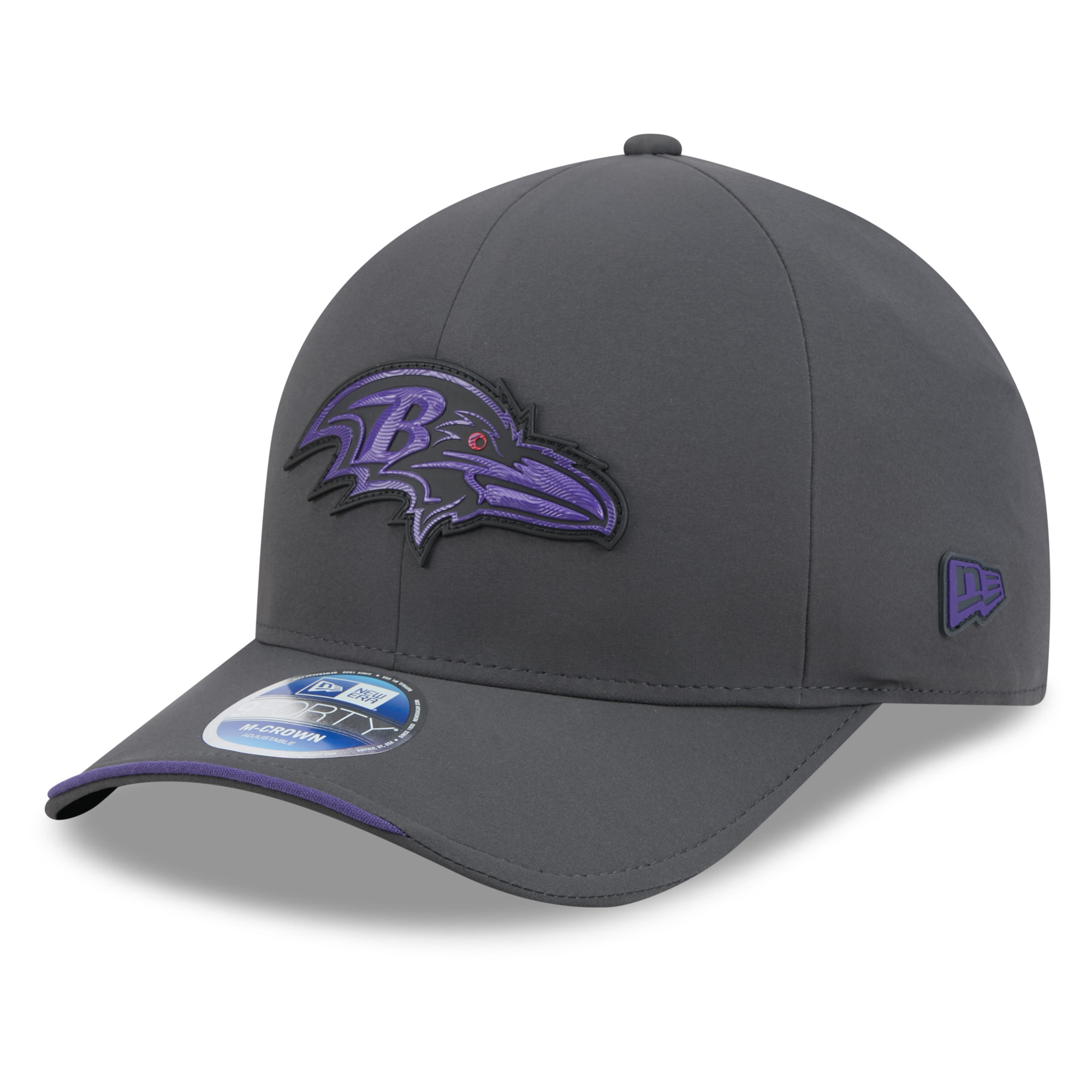 New Era Men's Charcoal Baltimore Ravens 2026 Sideline Cold Weather 9FORTY M-Crown Adjustable Hat - Charcoal