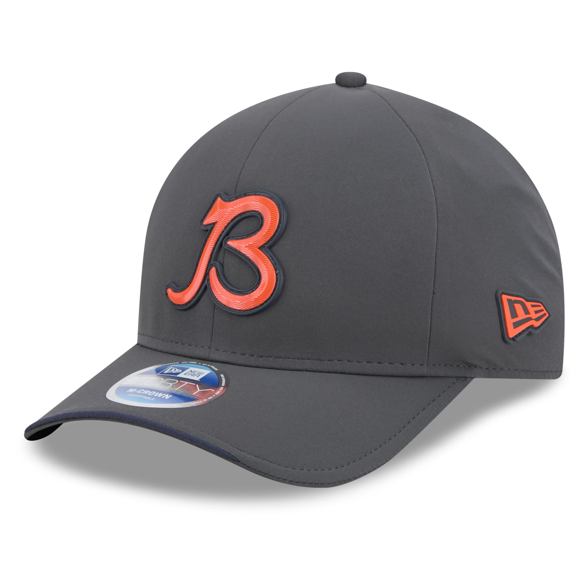 Men's New Era Charcoal Chicago Bears 2026 Sideline Cold Weather  9FORTY M-Crown Adjustable Hat