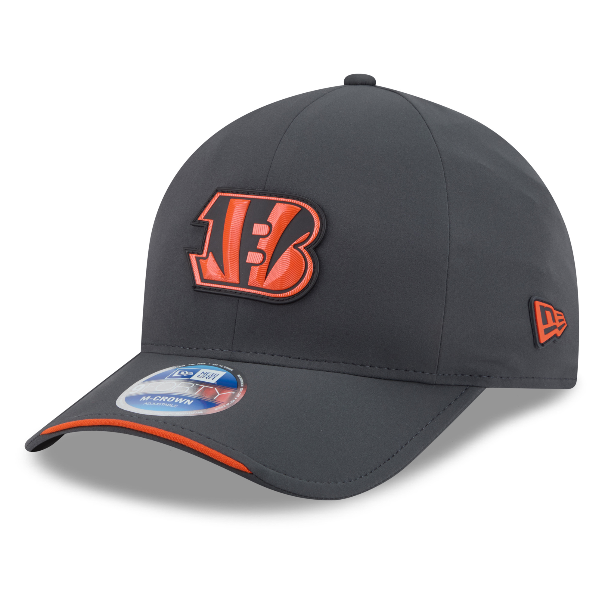 Men's New Era Charcoal Cincinnati Bengals 2026 Sideline Cold Weather 9FORTY M-Crown Adjustable Hat