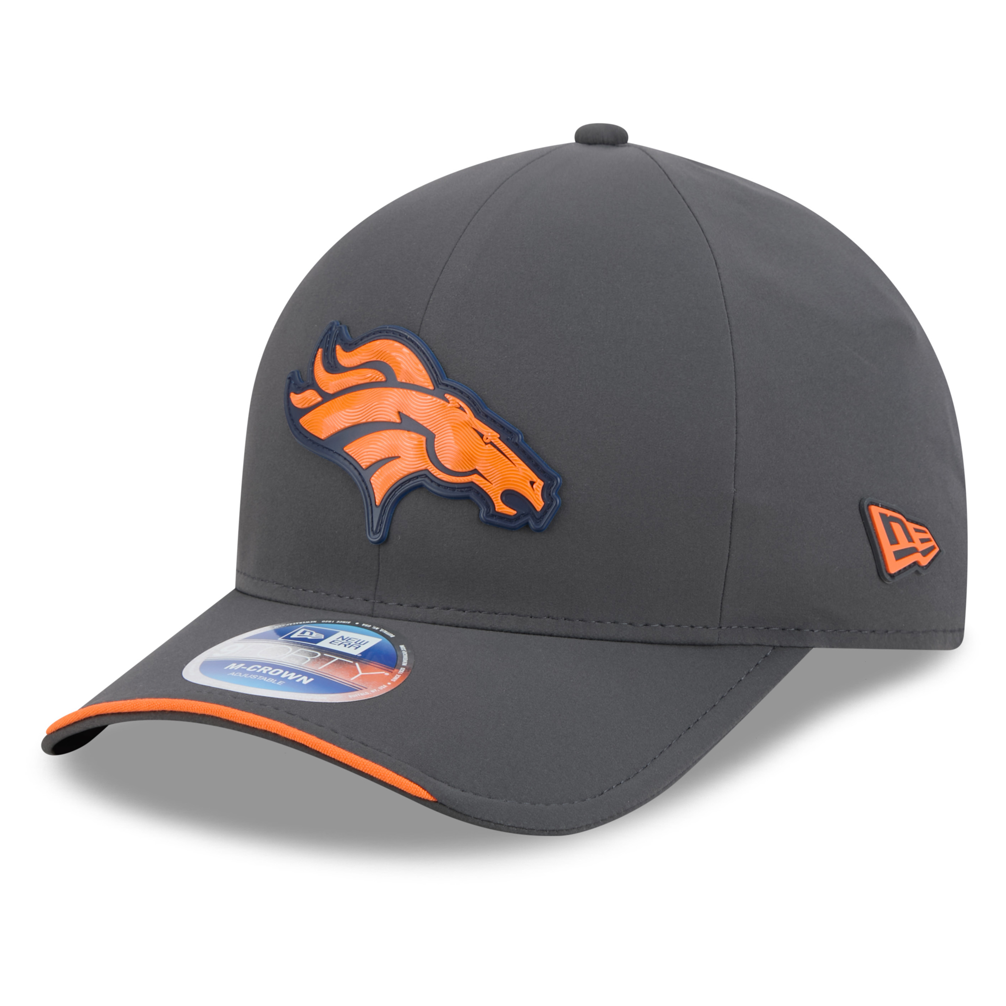 Men's New Era Charcoal Denver Broncos 2026 Sideline Cold Weather  9FORTY M-Crown Adjustable Hat
