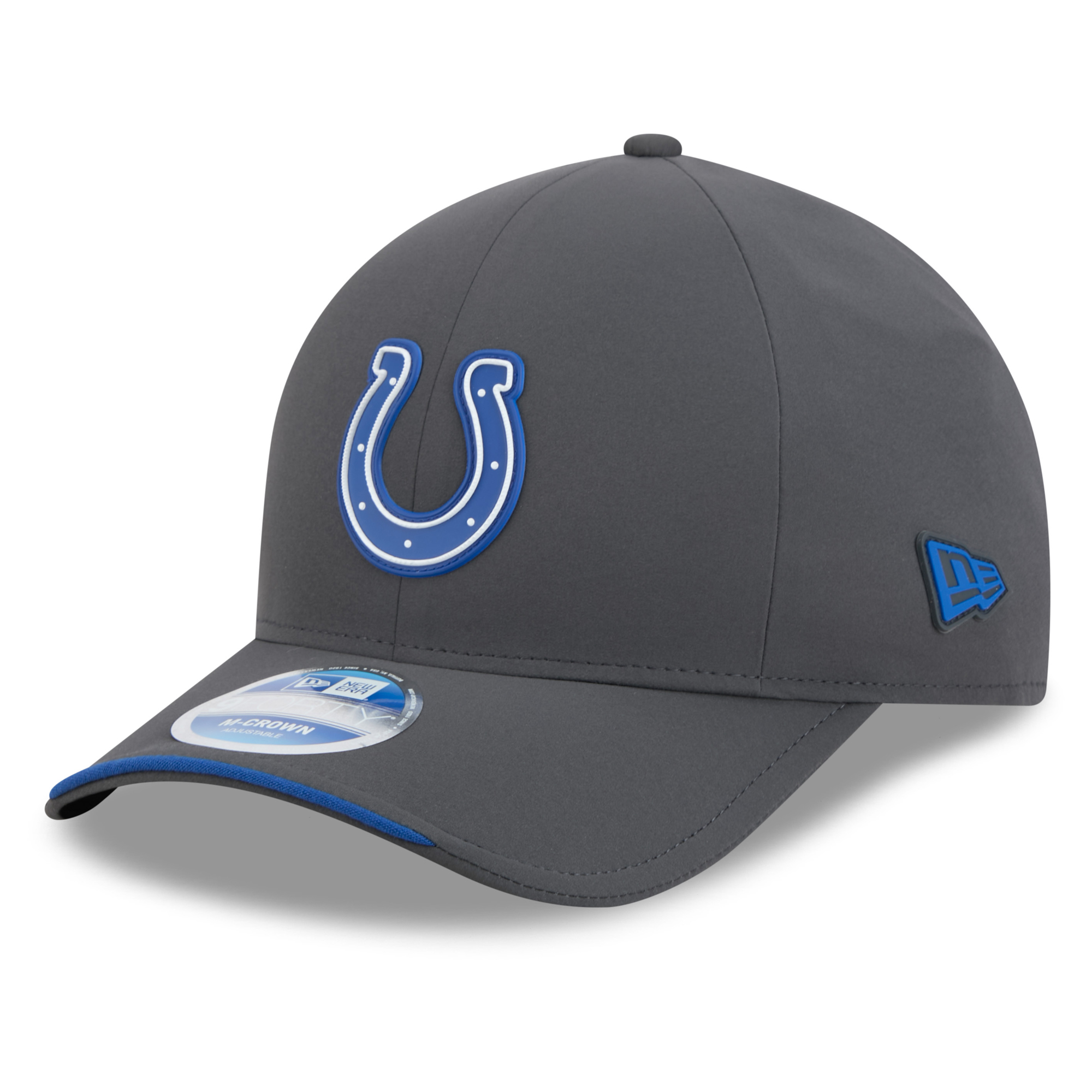 Men's New Era Charcoal Indianapolis Colts 2026 Sideline Cold Weather  9FORTY M-Crown Adjustable Hat
