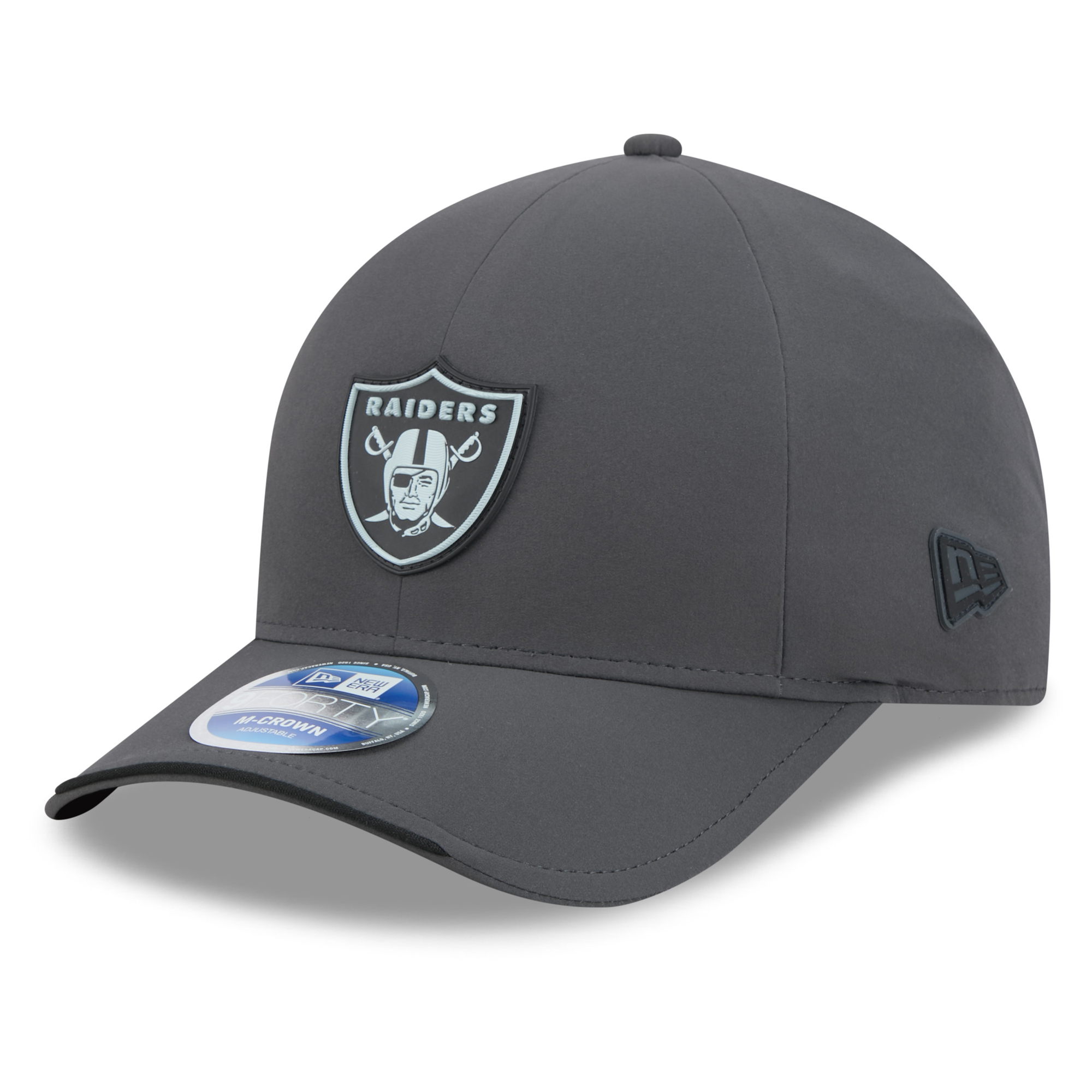 New Era Men's Charcoal Las Vegas Raiders 2026 Sideline Cold Weather 9FORTY M-Crown Adjustable Hat - Charcoal