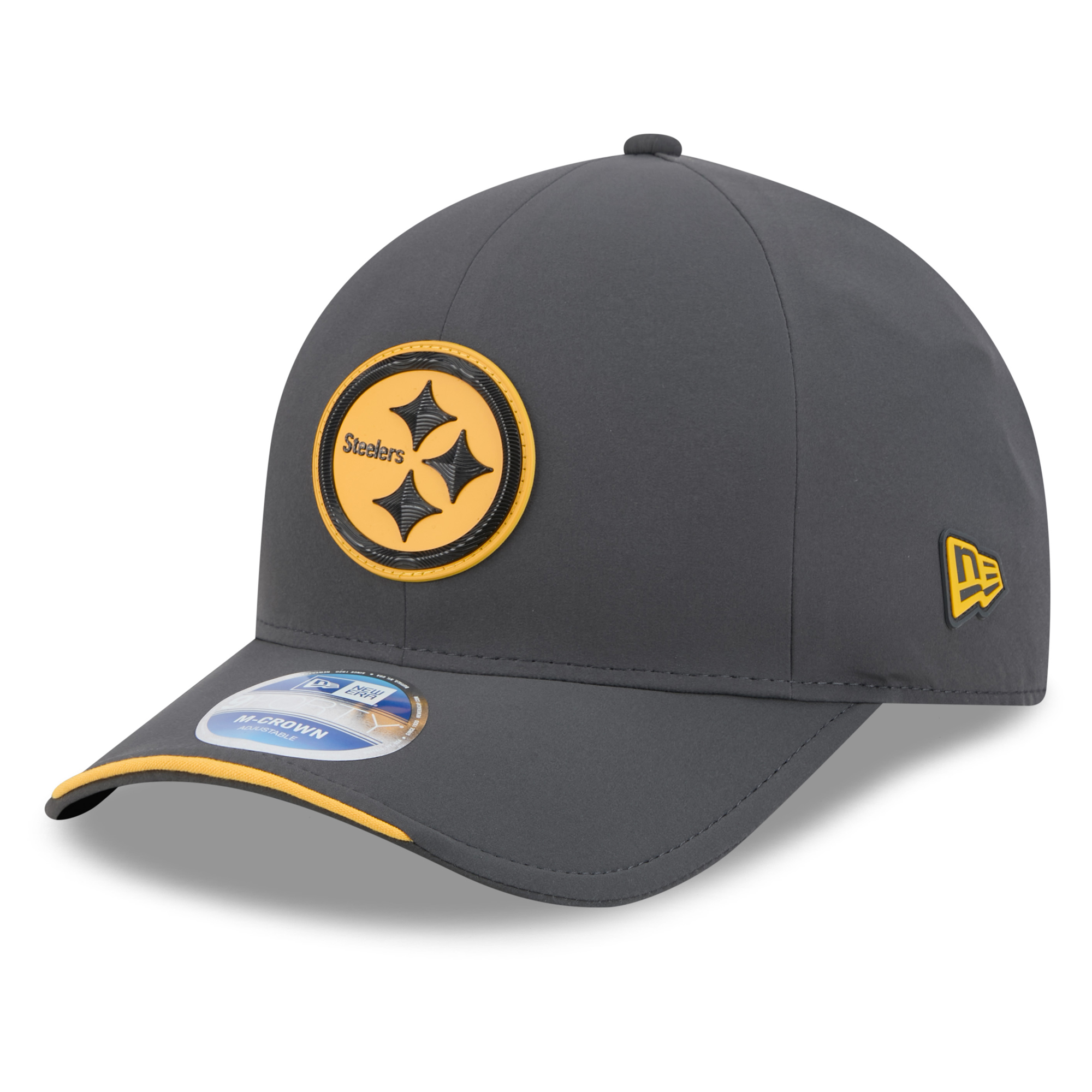 New Era Men's Charcoal Pittsburgh Steelers 2026 Sideline Cold Weather 9FORTY M-Crown Adjustable Hat - Charcoal