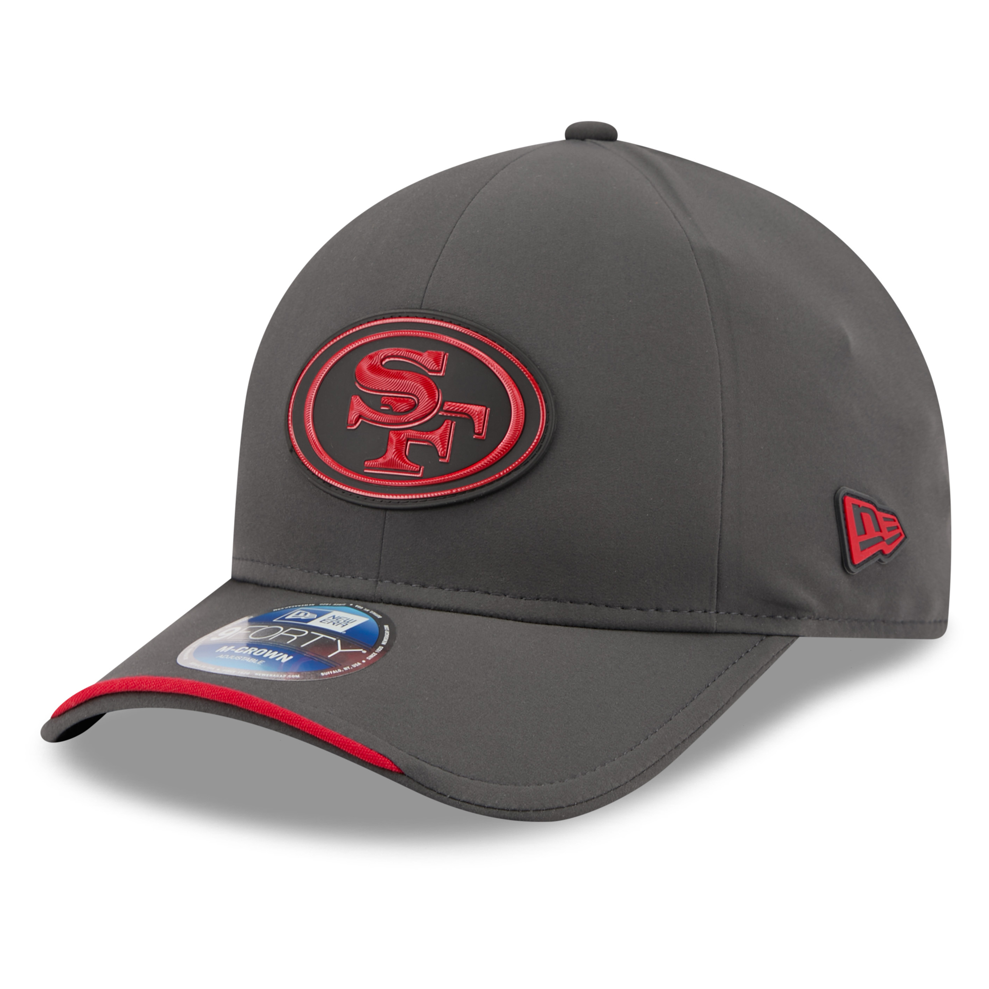 Men's New Era Charcoal San Francisco 49ers 2026 Sideline Cold Weather  9FORTY M-Crown Adjustable Hat