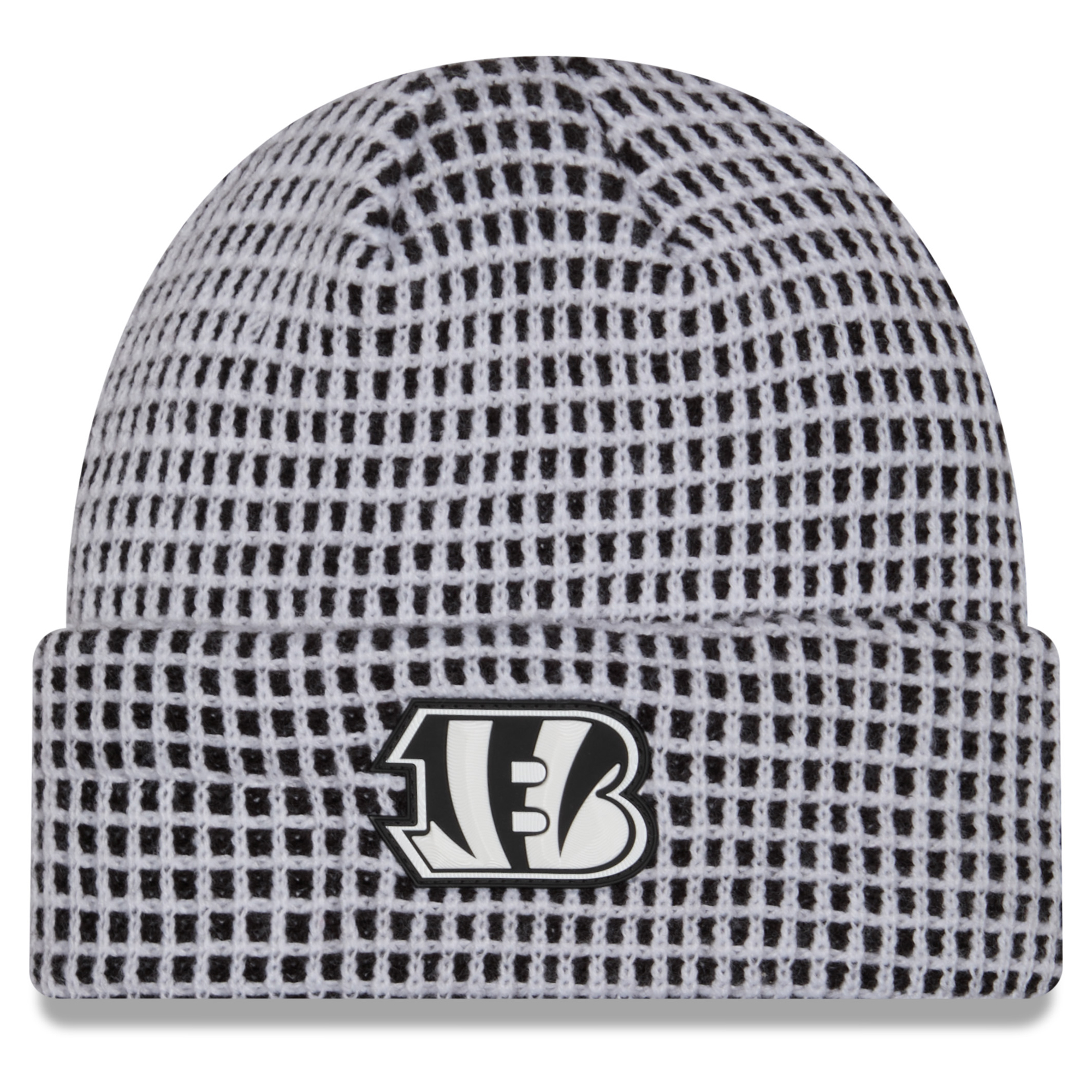 Men's New Era White Cincinnati Bengals 2026 Sideline Cold Weather Cuffed Knit Hat