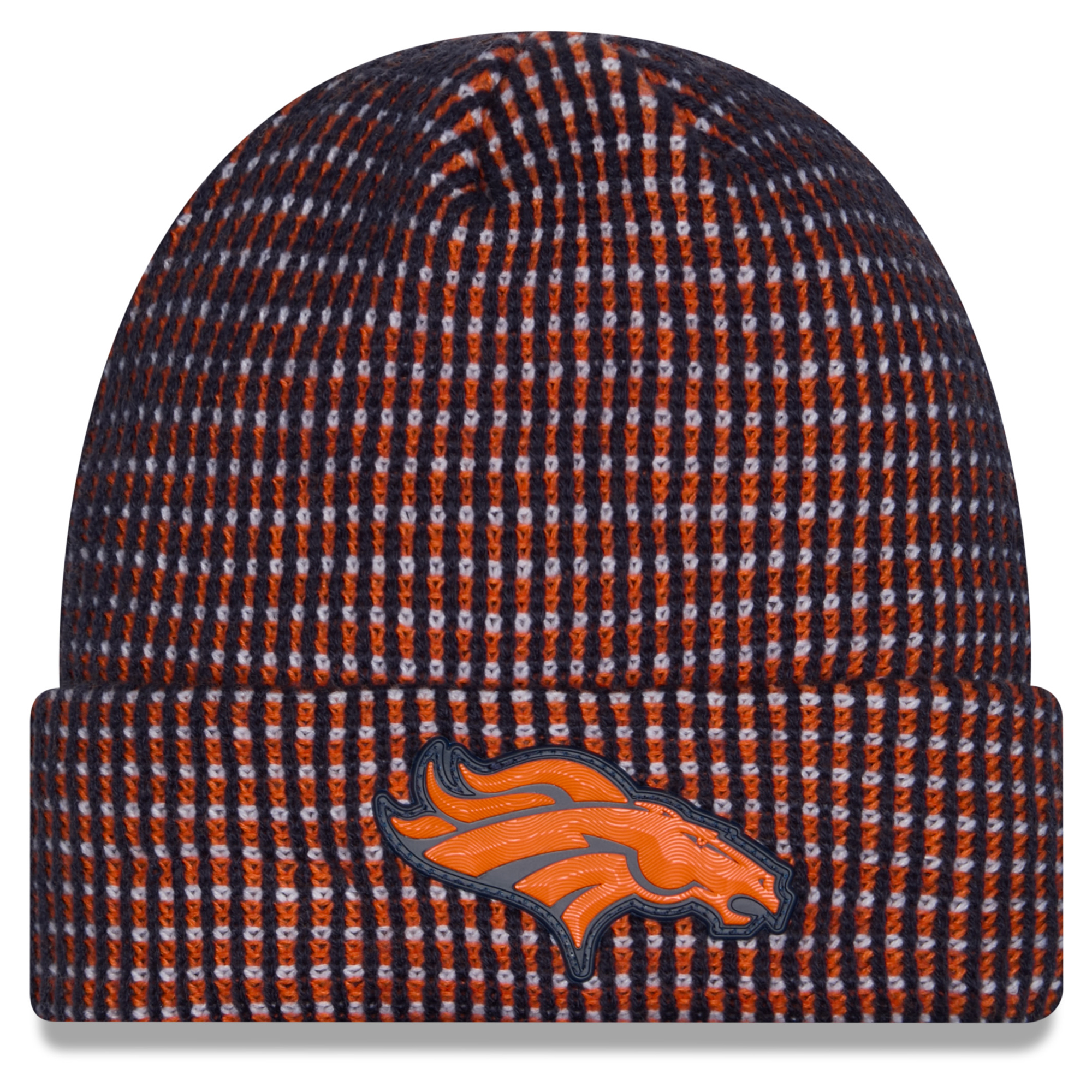 New Era Men's Orange Denver Broncos 2026 Sideline Cold Weather Cuffed Knit Hat - Orange