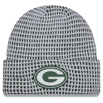 Men's New Era White Green Bay Packers 2026 Sideline Cold Weather  Cuffed Knit Hat