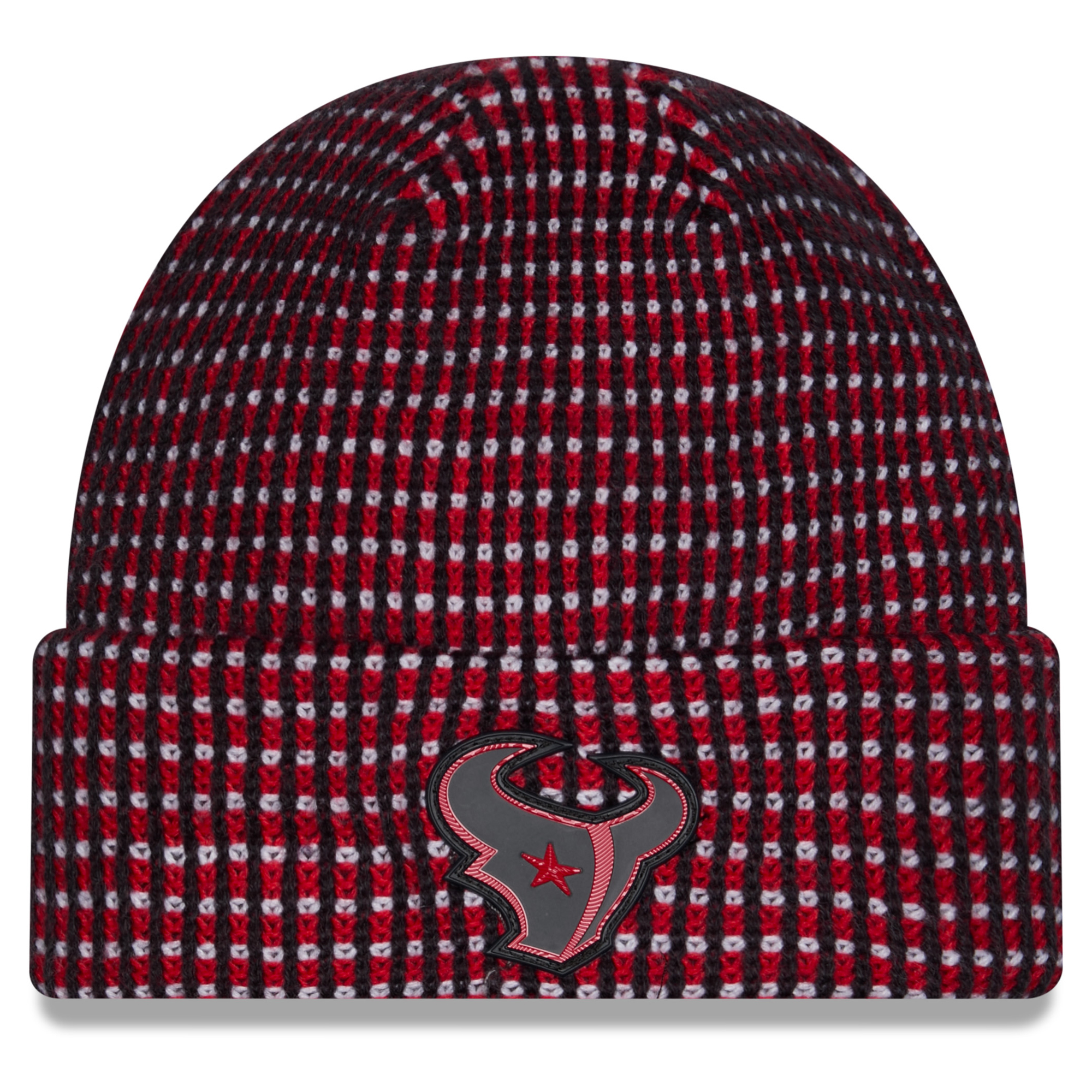 Men's New Era Red Houston Texans 2026 Sideline Cold Weather  Cuffed Knit Hat