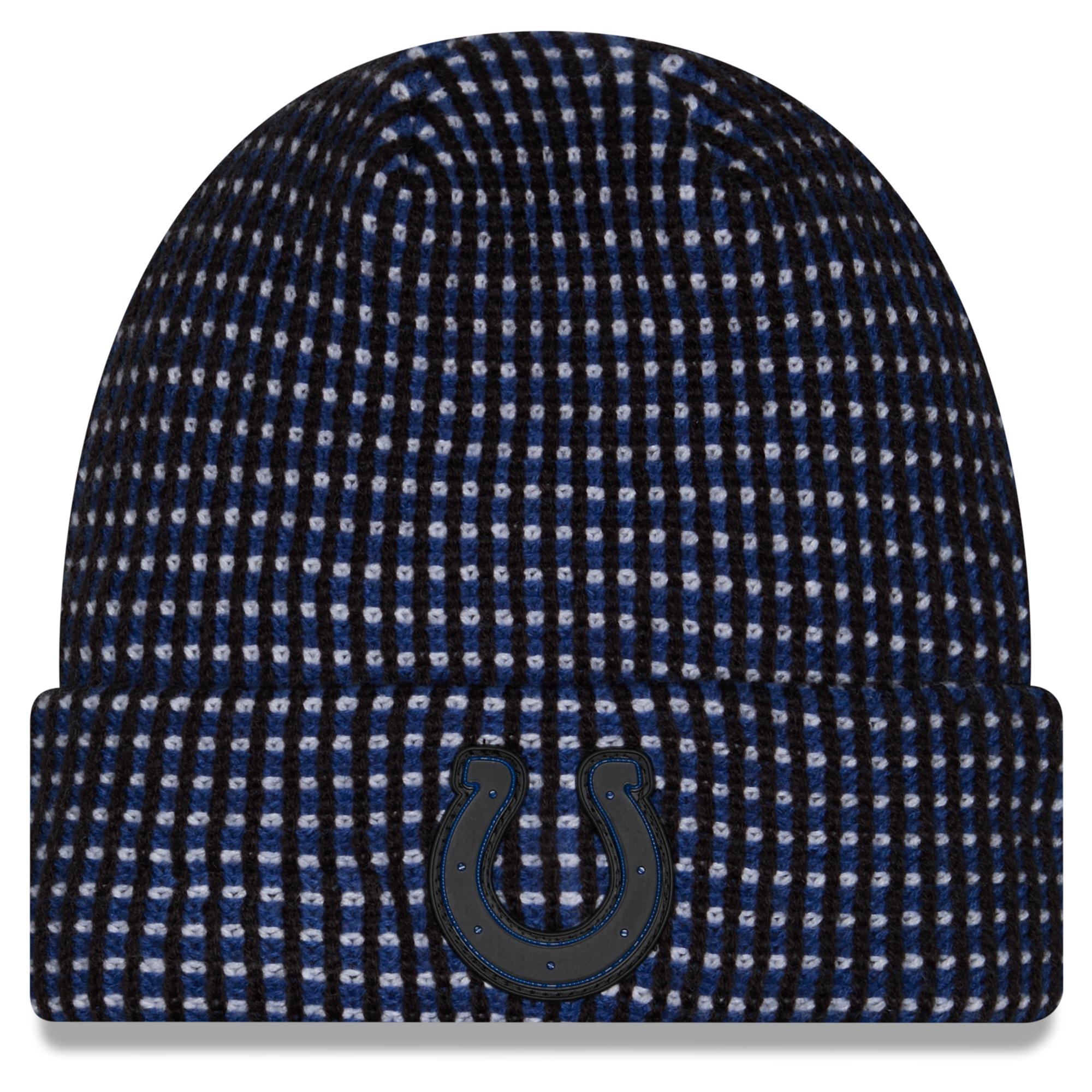 Men's New Era Black Indianapolis Colts 2026 Sideline Cold Weather Cuffed Knit Hat