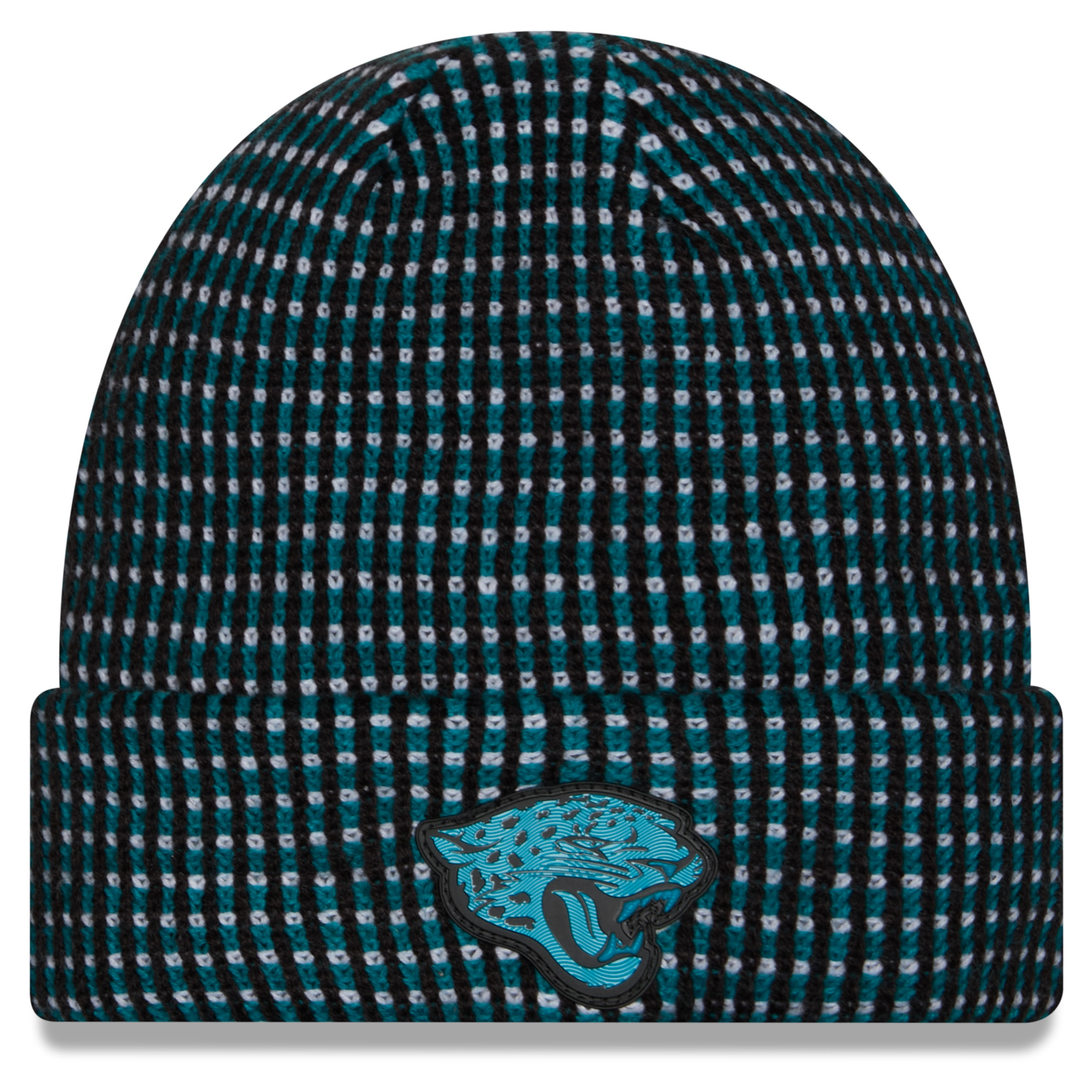 Men's New Era Teal Jacksonville Jaguars 2026 Sideline Cold Weather  Cuffed Knit Hat