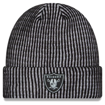 Men's New Era Black Las Vegas Raiders 2026 Sideline Cold Weather Cuffed Knit Hat