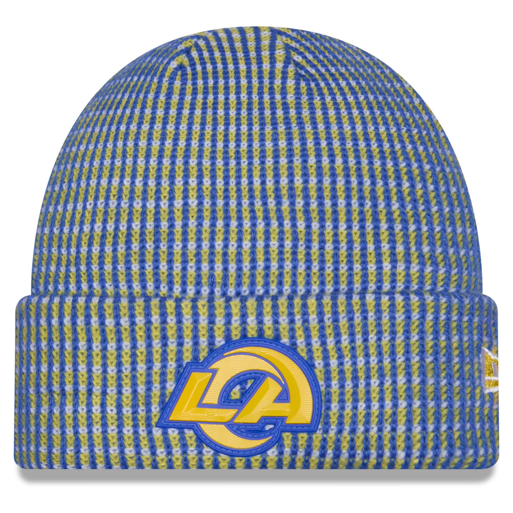 Men's New Era Royal Los Angeles Rams 2026 Sideline Cold Weather  Cuffed Knit Hat