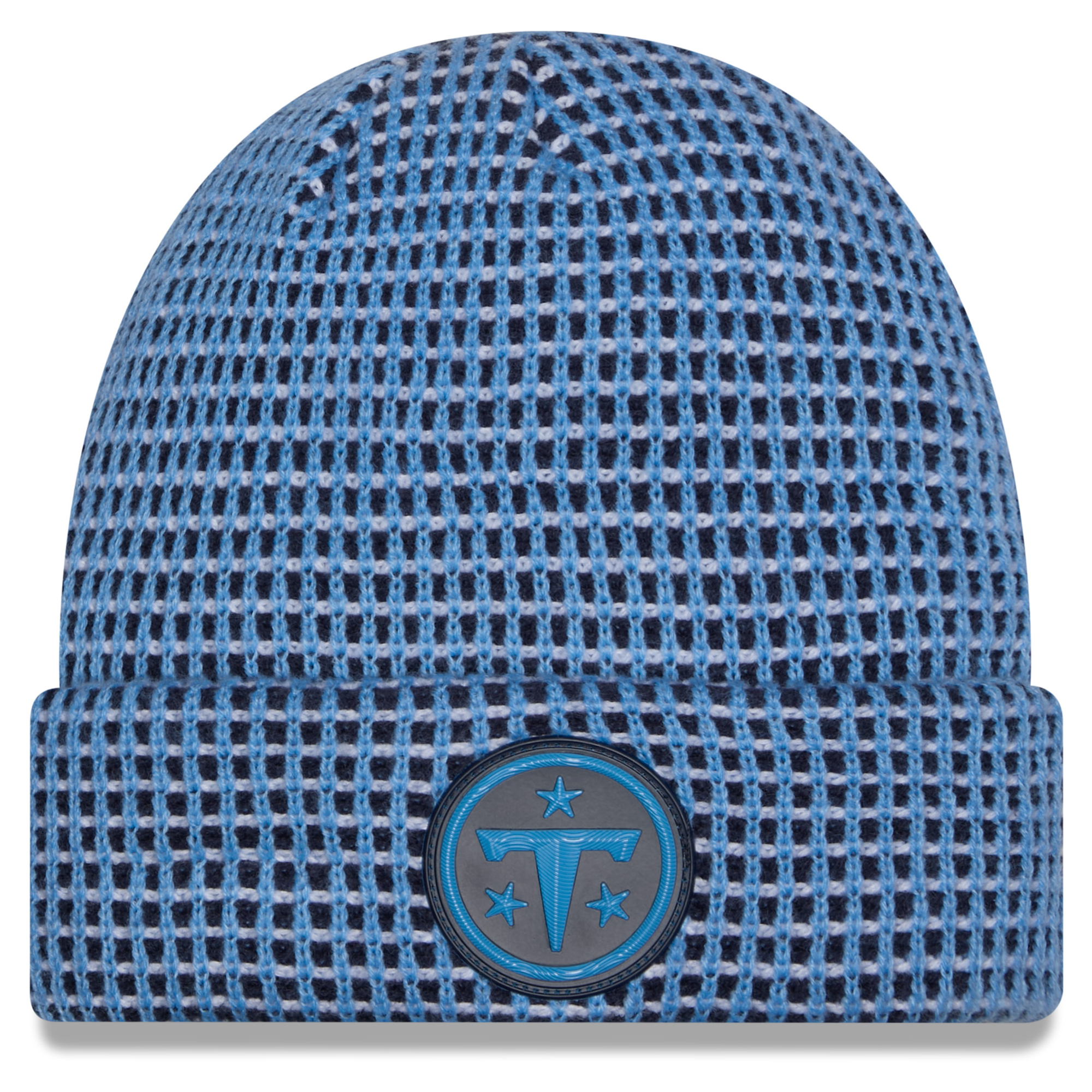 Men's New Era Light Blue Tennessee Titans 2026 Sideline Cold Weather  Cuffed Knit Hat