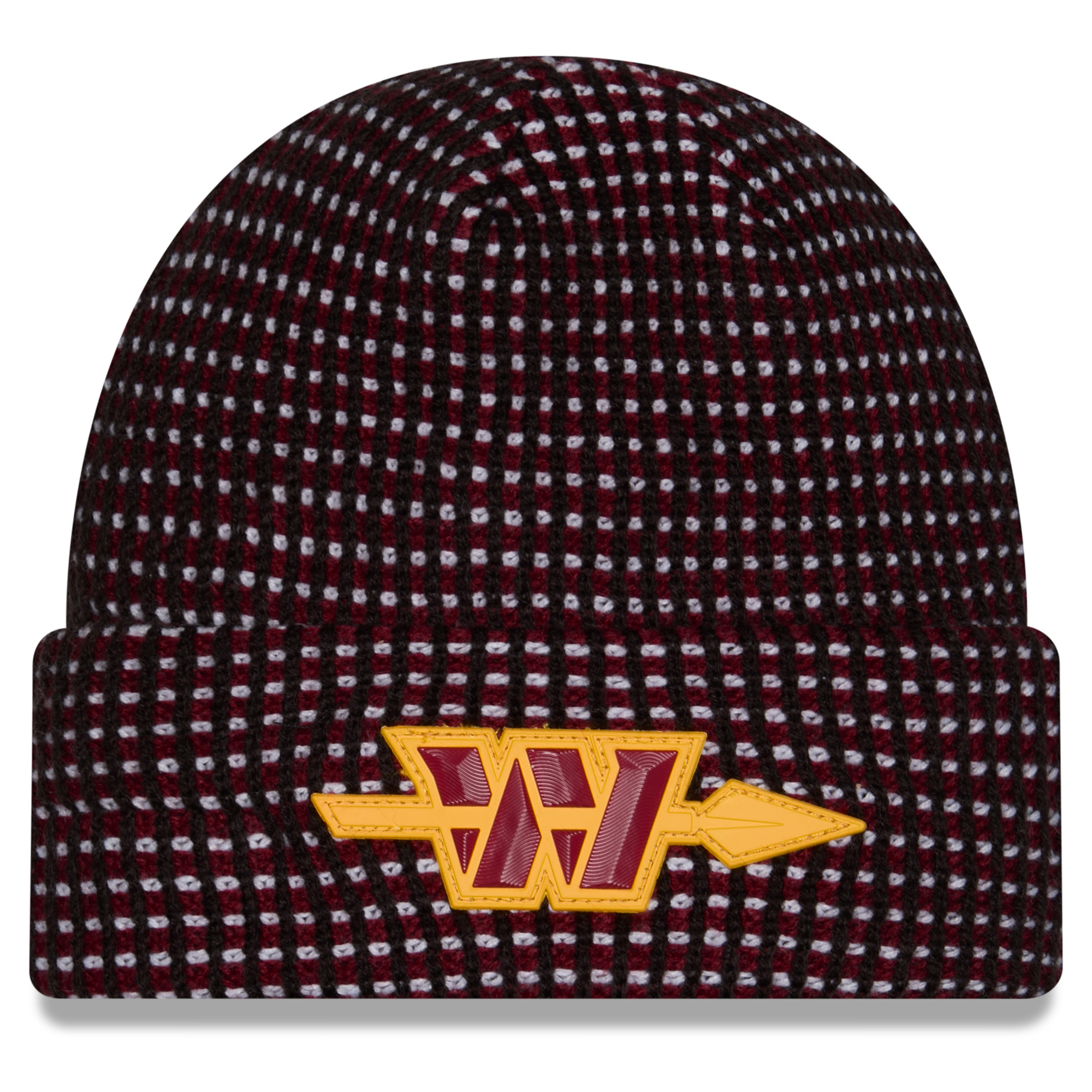 Men's New Era Black Washington Commanders 2026 Sideline Cold Weather Alternate Cuffed Knit Hat