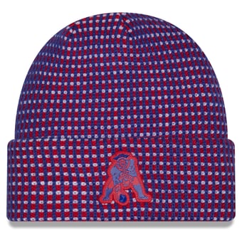 Men's New Era Royal New England Patriots 2026 Sideline Cold Weather  Cuffed Knit Hat