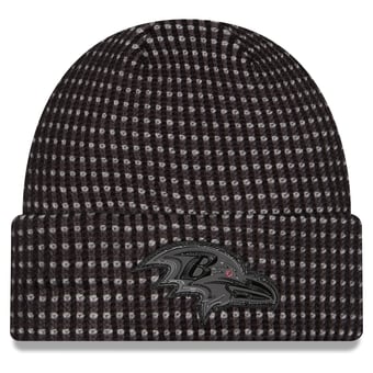 Men's New Era Black Baltimore Ravens 2026 Sideline Cold Weather  Cuffed Knit Hat