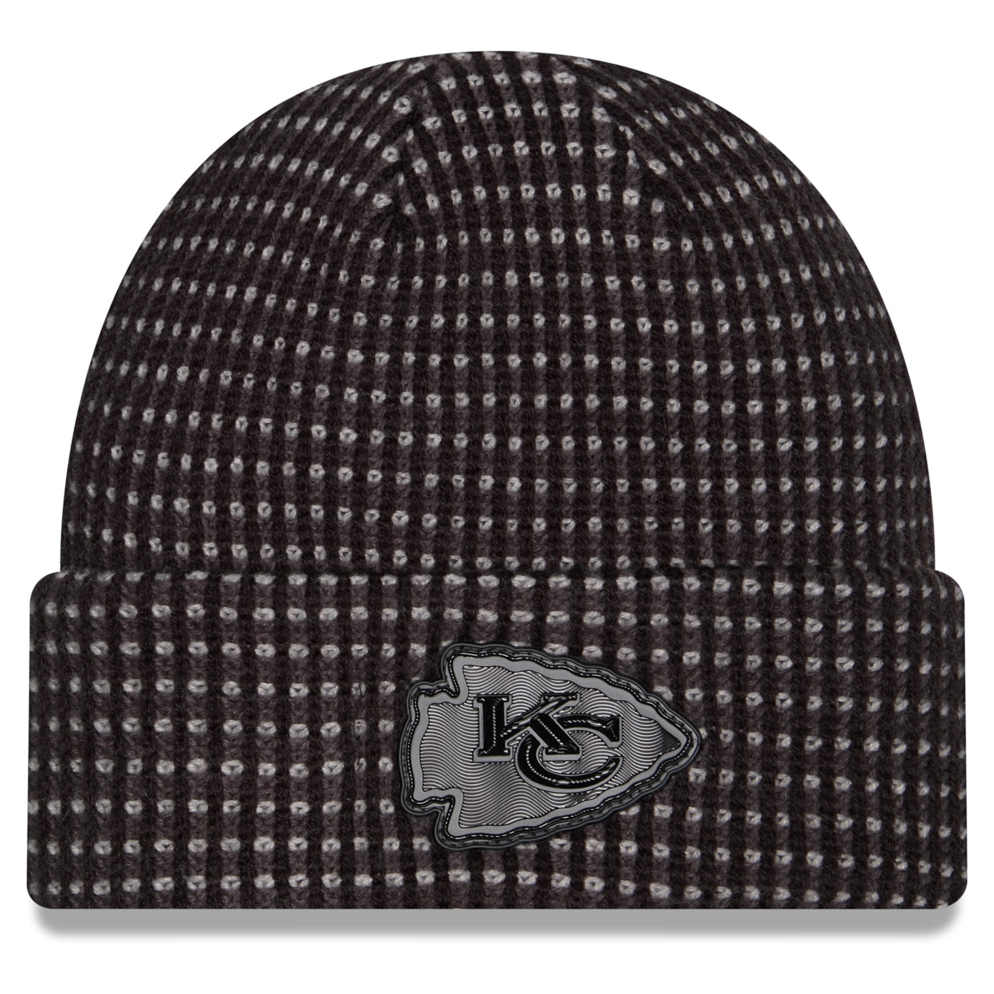 Men's New Era Black Kansas City Chiefs 2026 Sideline Cold Weather Cuffed Knit Hat