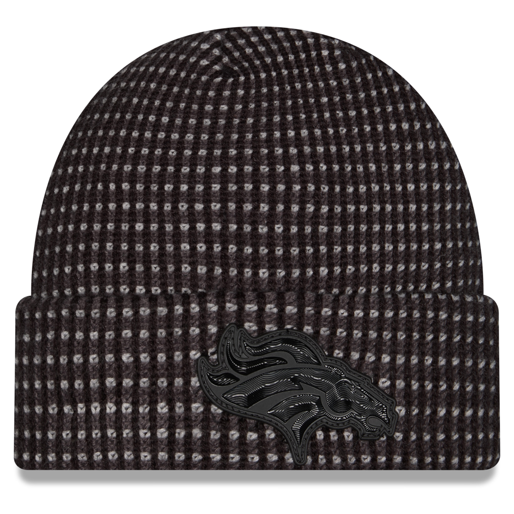 New Era Men's Black Denver Broncos 2026 Sideline Cold Weather Cuffed Knit Hat - Black