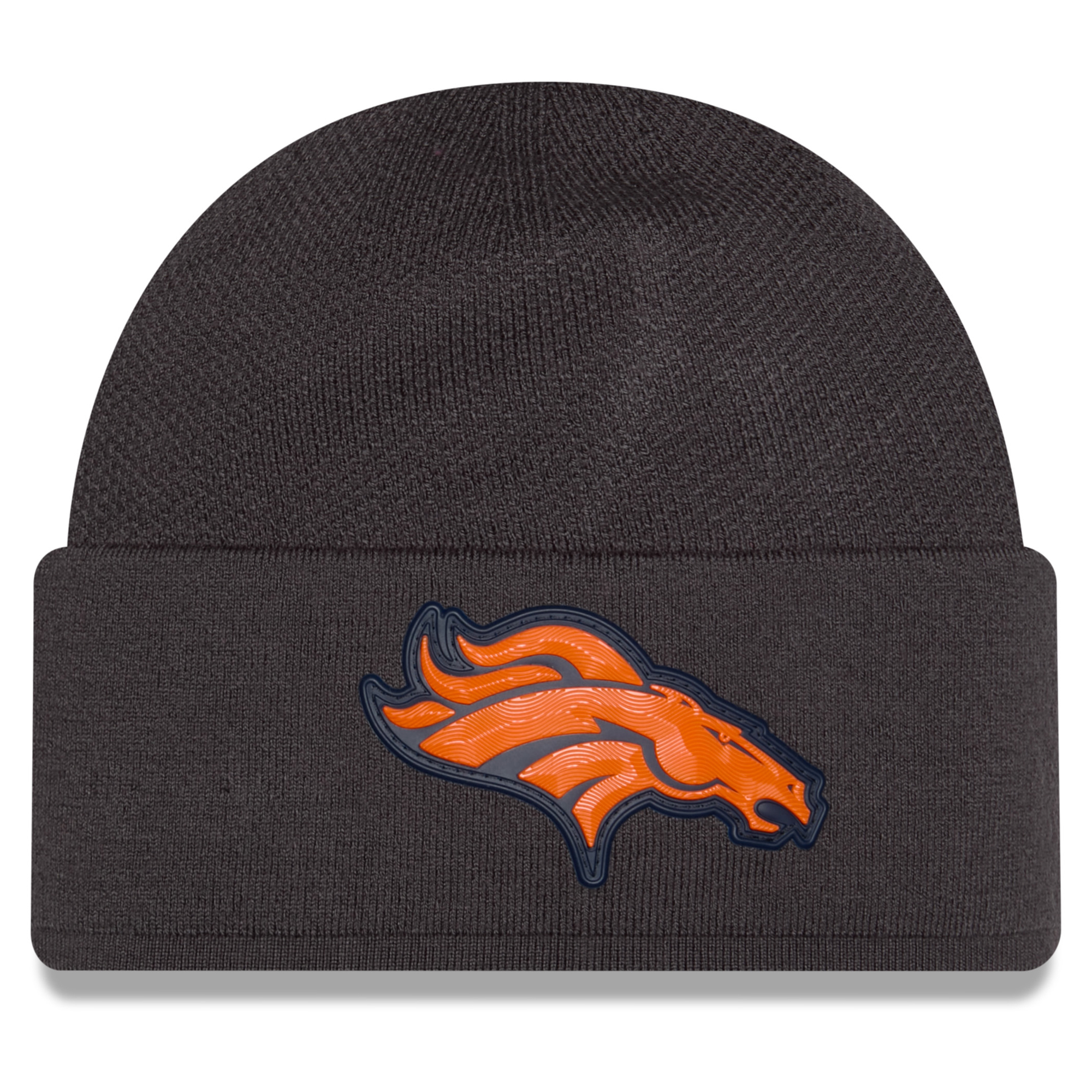 Men's New Era Charcoal Denver Broncos 2026 Sideline Cold Weather Skully Knit Hat