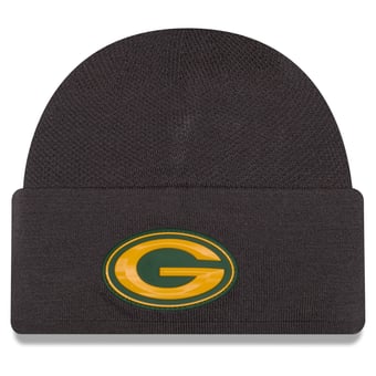 Men's New Era Charcoal Green Bay Packers 2026 Sideline Cold Weather  Skully Knit Hat