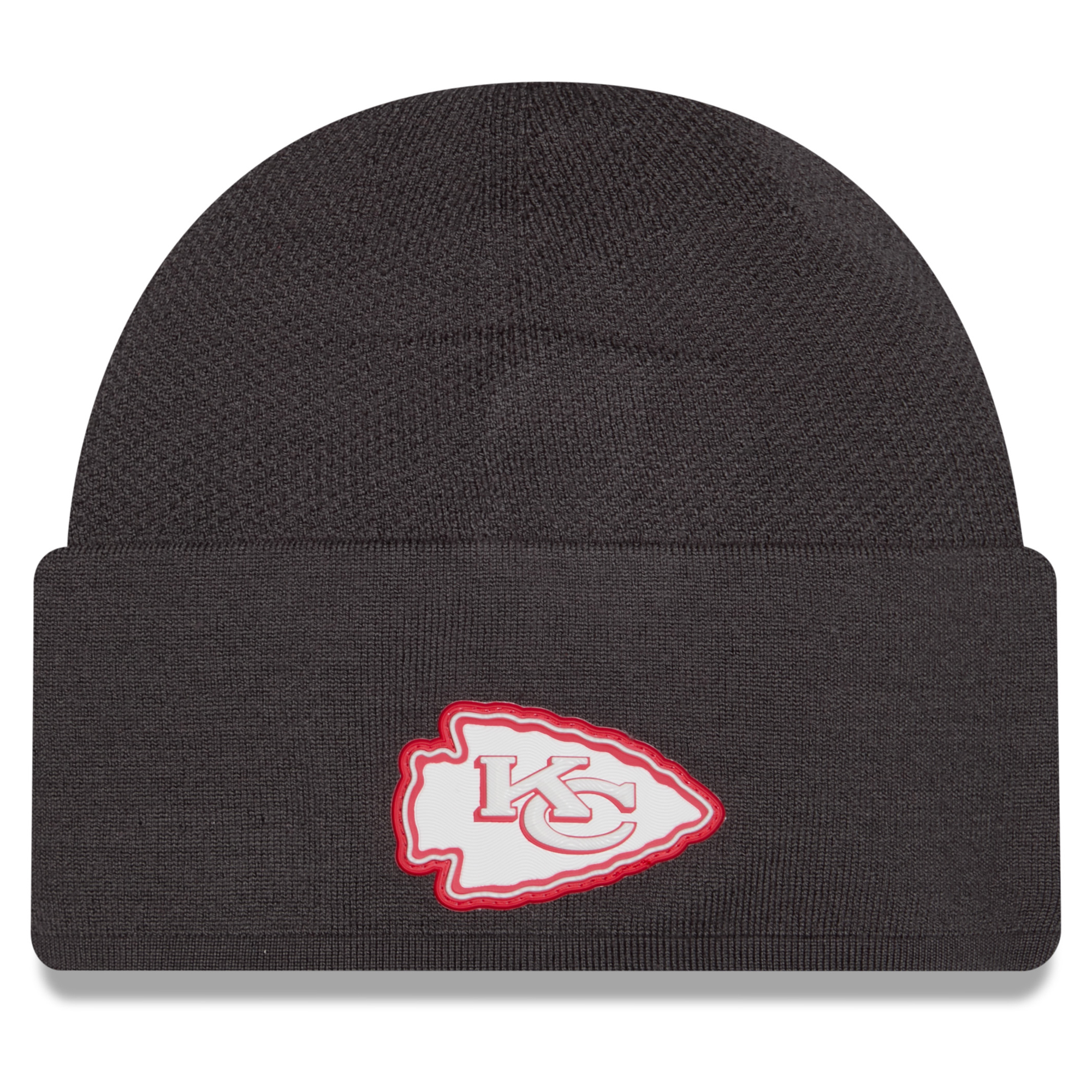 Men's New Era Charcoal Kansas City Chiefs 2026 Sideline Cold Weather  Skully Knit Hat