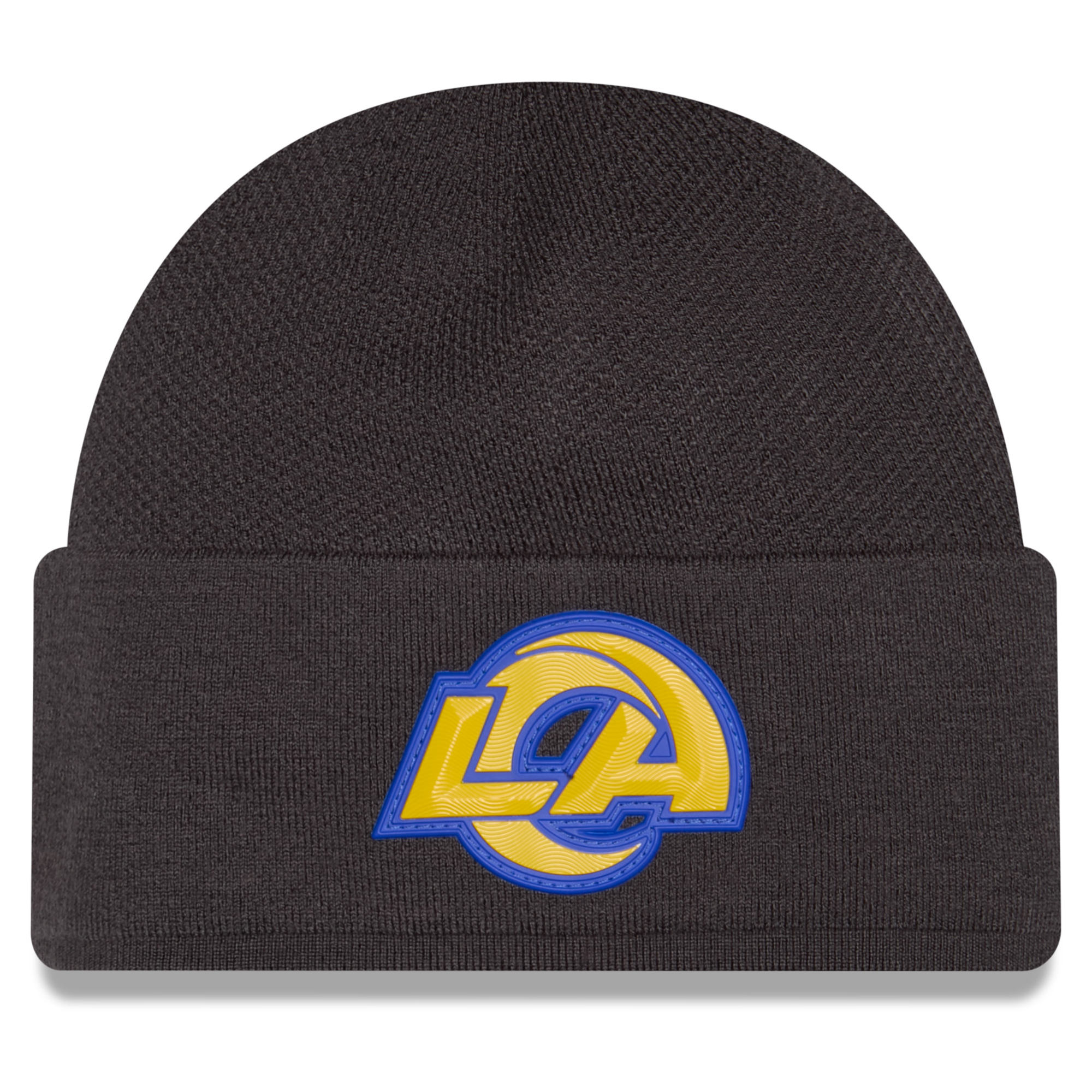 Men's New Era Charcoal Los Angeles Rams 2026 Sideline Cold Weather Skully Knit Hat