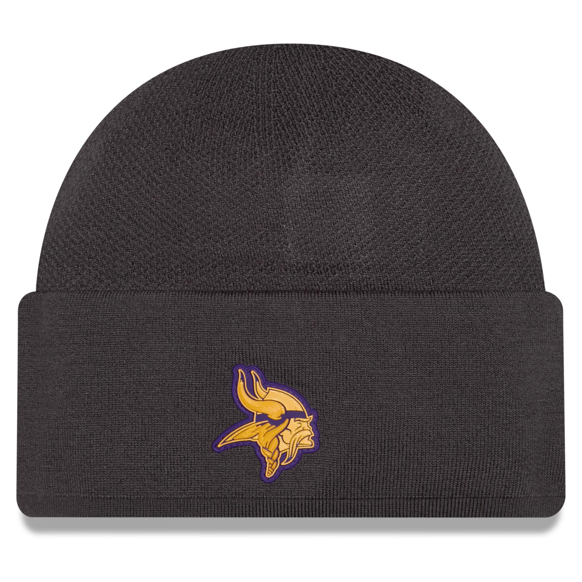 Men's New Era Charcoal Minnesota Vikings 2026 Sideline Cold Weather Skully Knit Hat