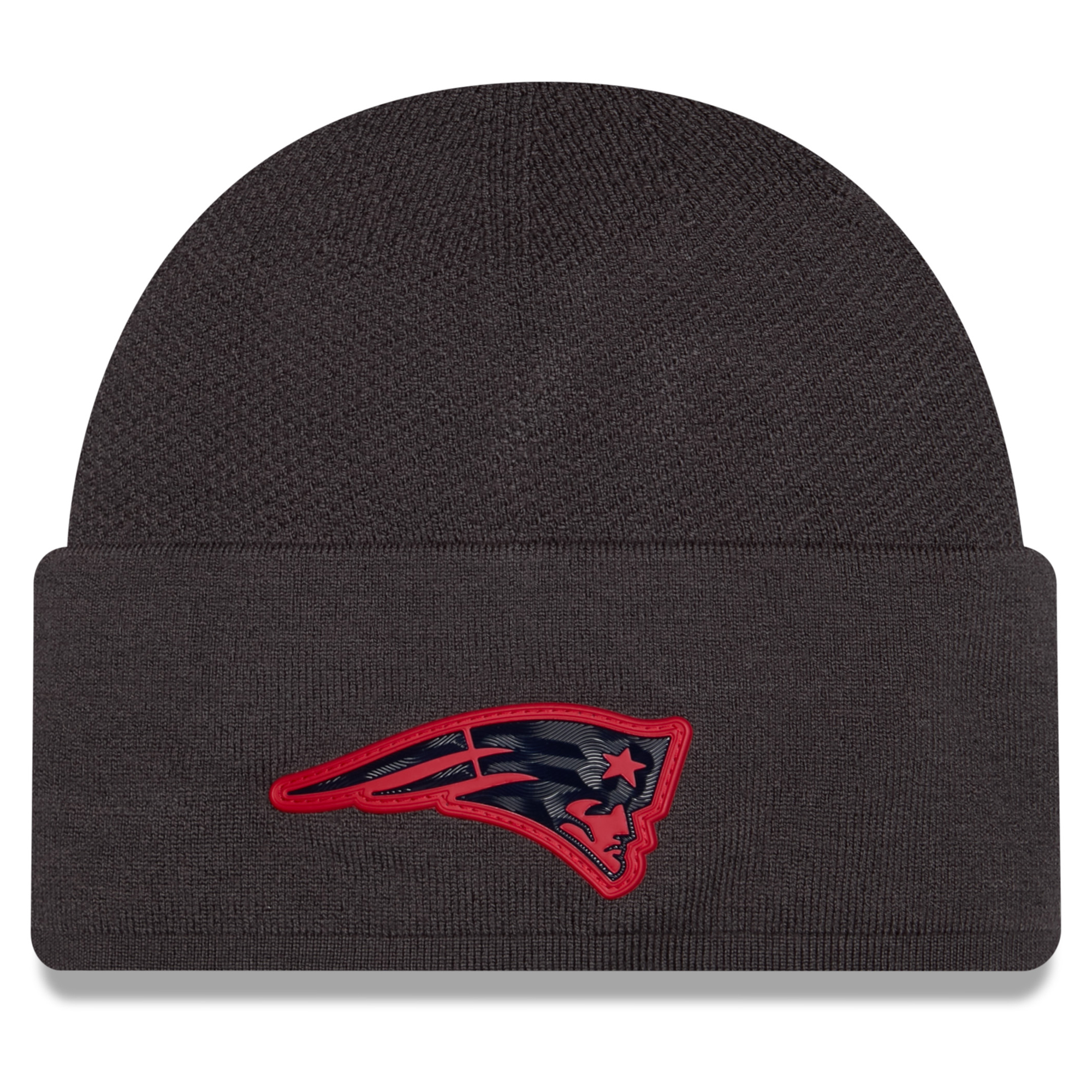 Men's New Era Charcoal New England Patriots 2026 Sideline Cold Weather Skully Knit Hat