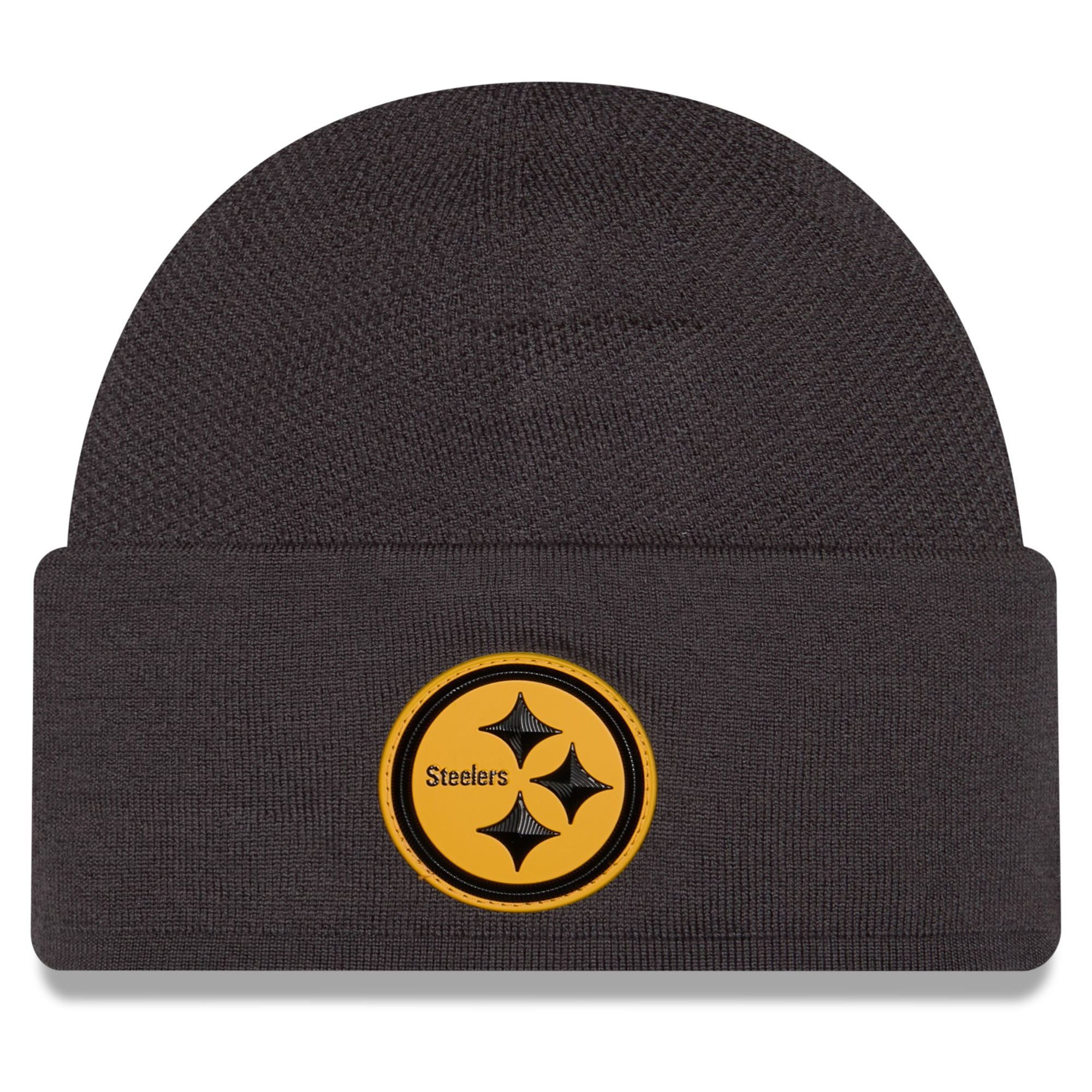Men's New Era Charcoal Pittsburgh Steelers 2026 Sideline Cold Weather Skully Knit Hat