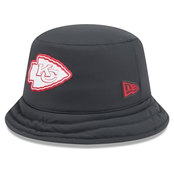 Men's New Era Charcoal Kansas City Chiefs 2026 Sideline Cold Weather Bucket Hat