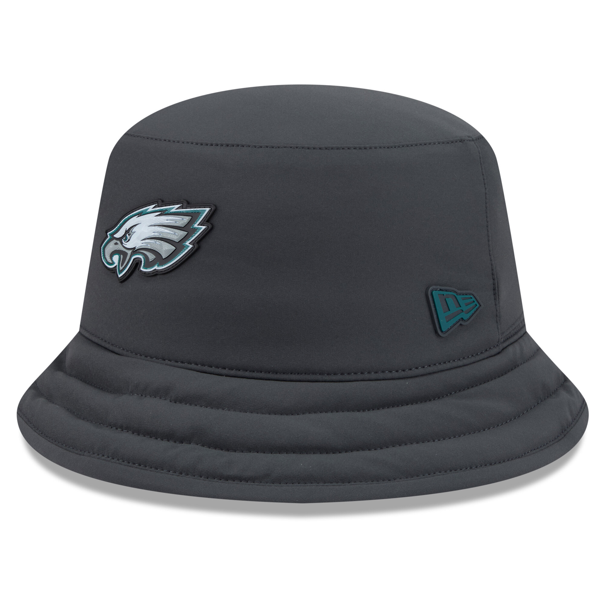 Men's New Era Charcoal Philadelphia Eagles 2026 Sideline Cold Weather Bucket Hat