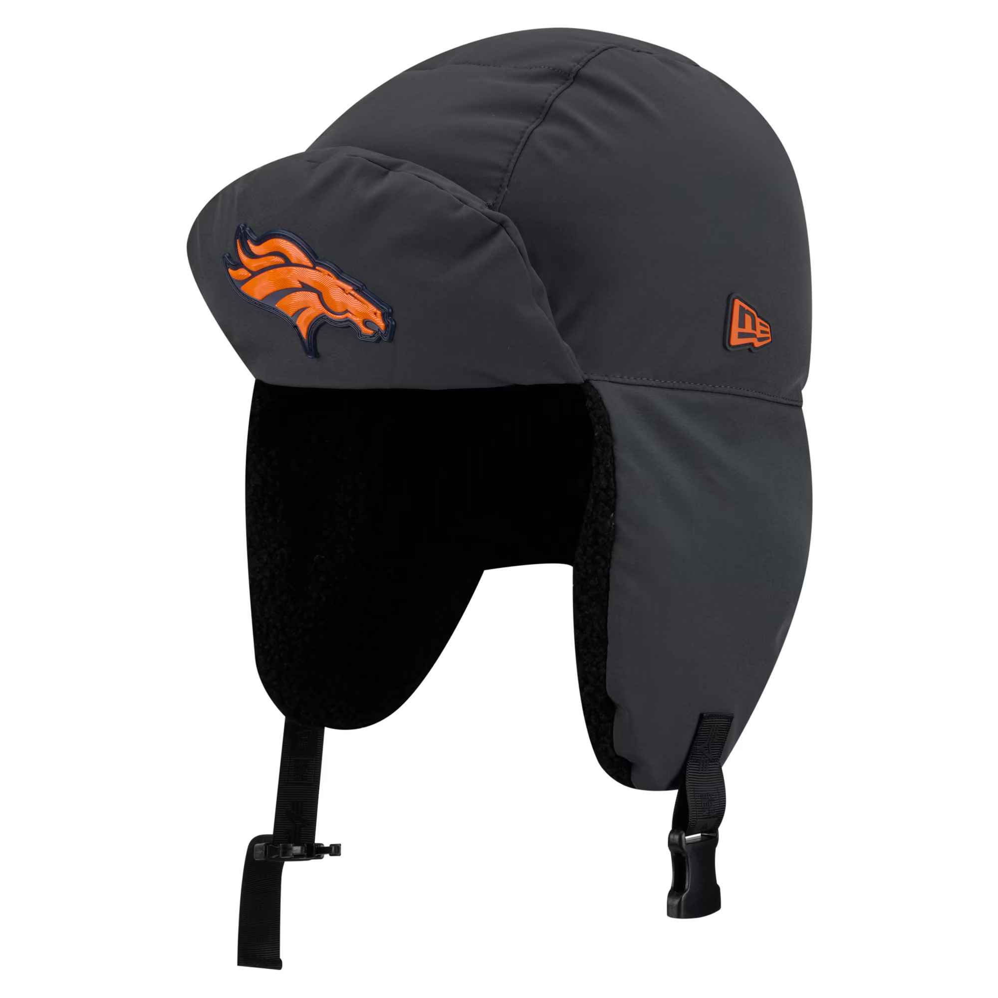 Men's New Era Charcoal Denver Broncos 2026 Sideline Cold Weather  Trapper Hat