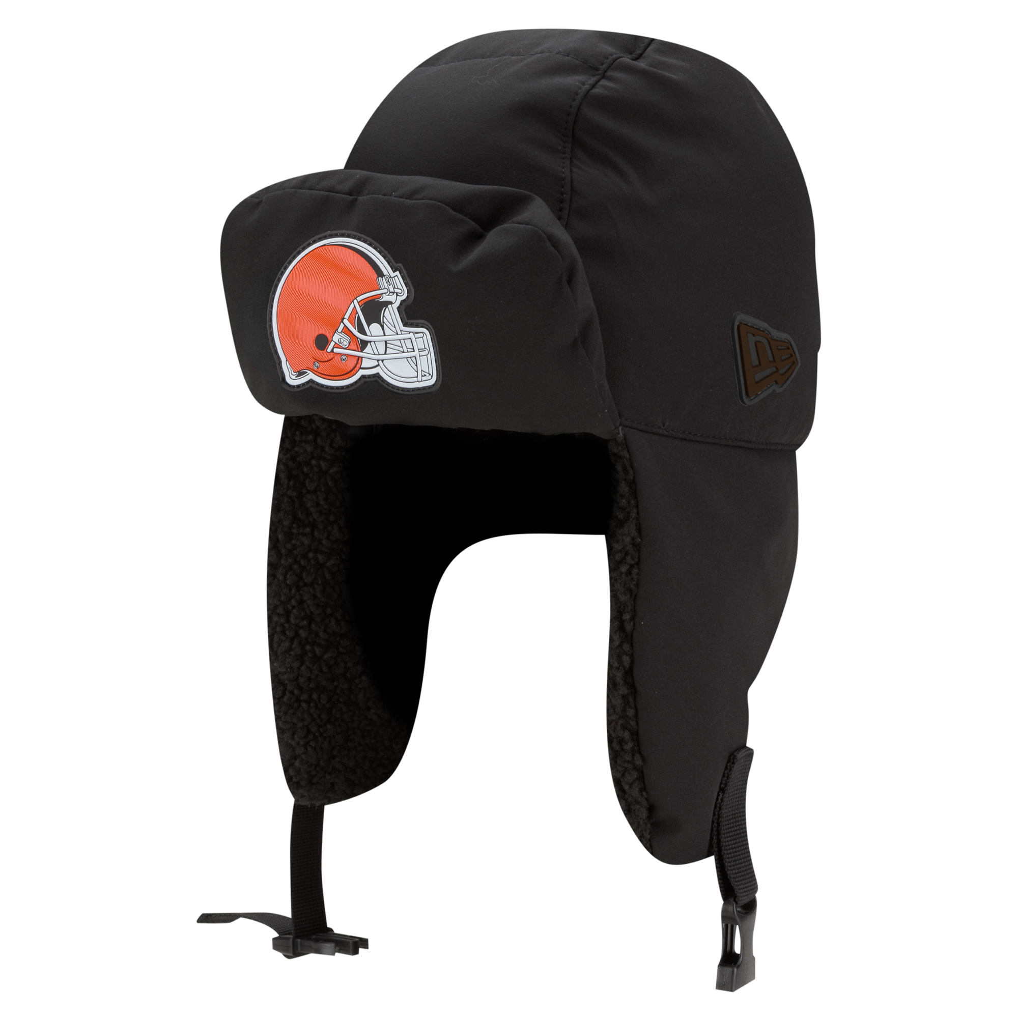 Men's New Era Charcoal Cleveland Browns 2026 Sideline Cold Weather  Trapper Hat