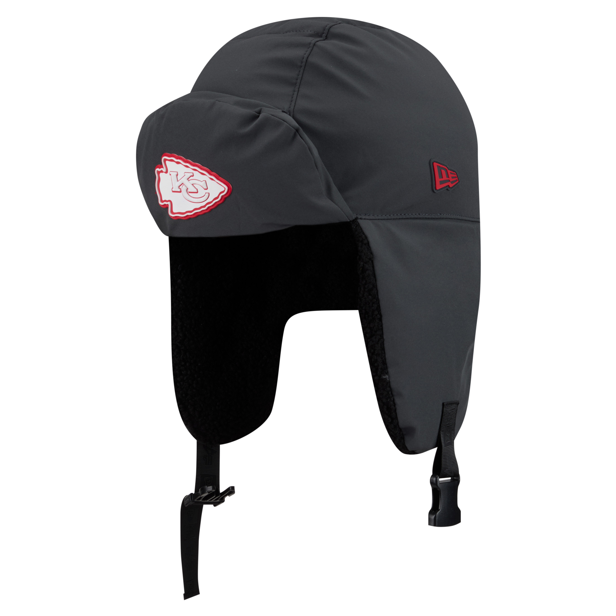 Men's New Era Charcoal Kansas City Chiefs 2026 Sideline Cold Weather Trapper Hat