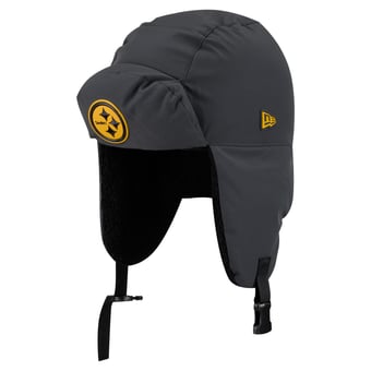 Men's New Era Charcoal Pittsburgh Steelers 2026 Sideline Cold Weather  Trapper Hat