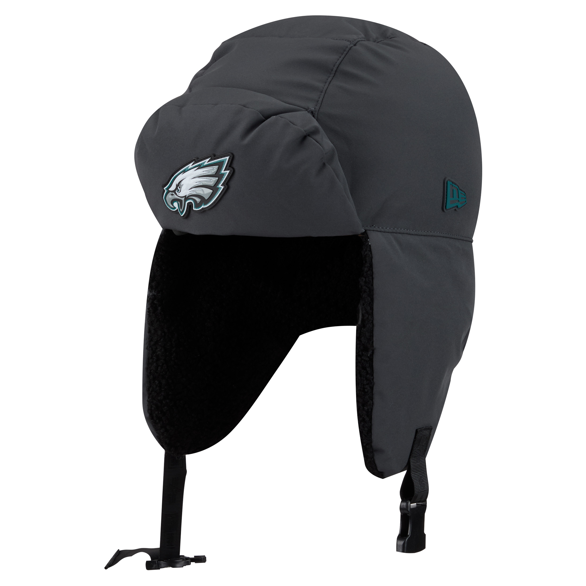 Men's New Era Charcoal Philadelphia Eagles 2026 Sideline Cold Weather  Trapper Hat