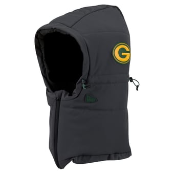 Men's New Era Charcoal Green Bay Packers 2026 Sideline Cold Weather  Adjustable Quilted Hood