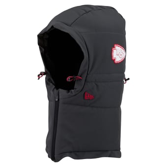 Men's New Era Charcoal Kansas City Chiefs 2026 Sideline Cold Weather  Adjustable Quilted Hood
