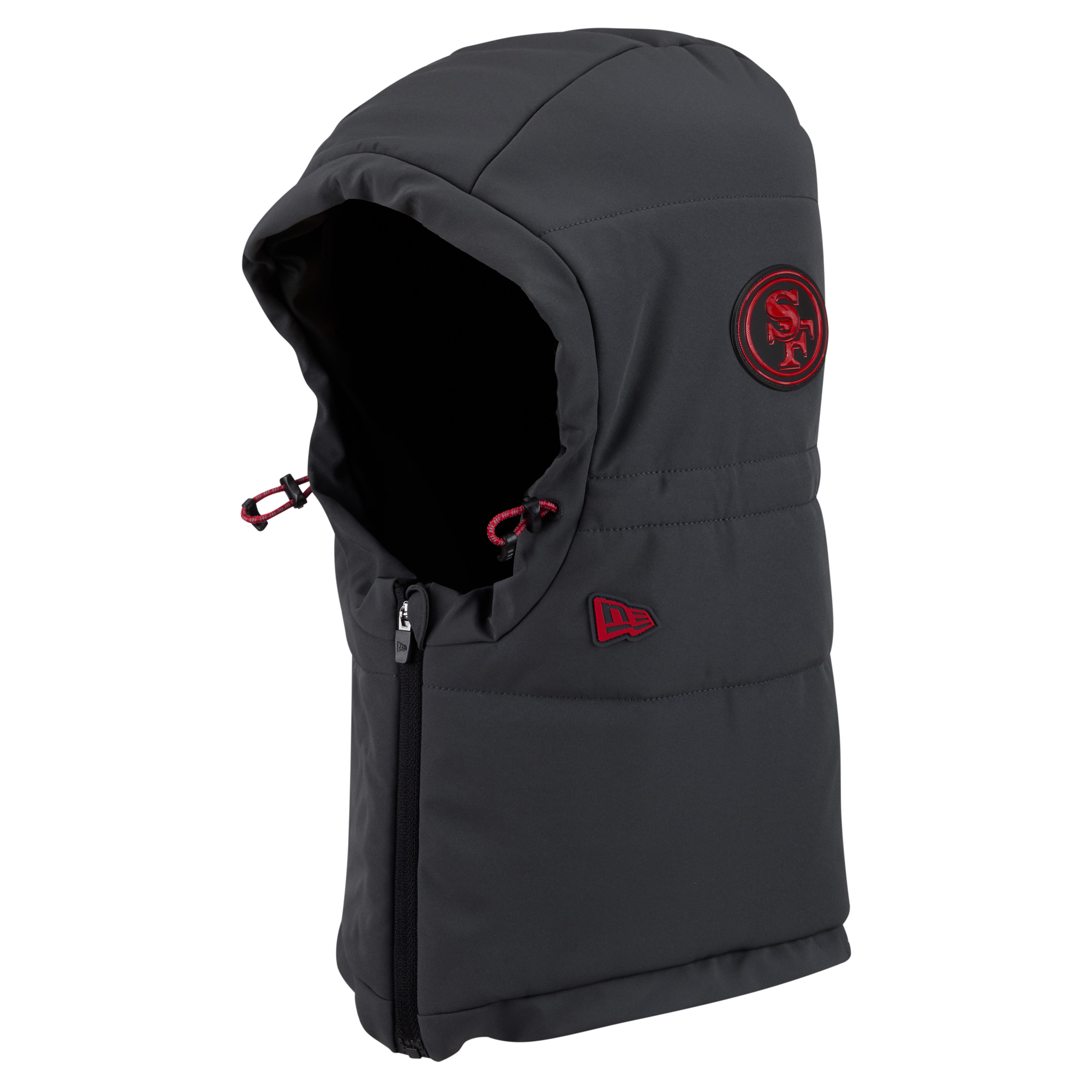 Men's New Era Charcoal San Francisco 49ers 2026 Sideline Cold Weather  Adjustable Quilted Hood