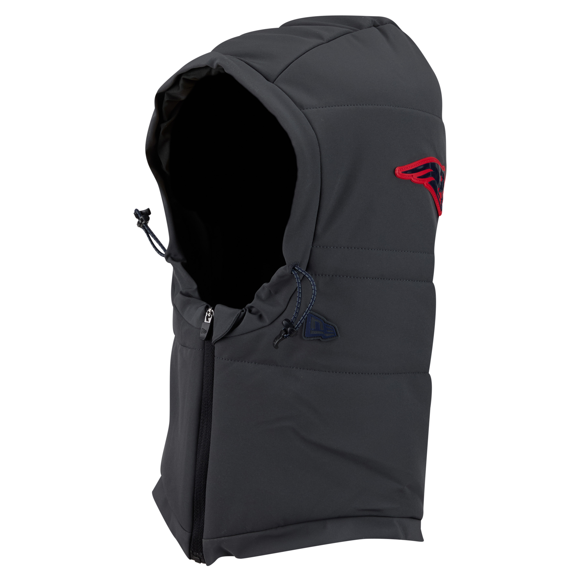 Men's New Era Charcoal New England Patriots 2026 Sideline Cold Weather  Adjustable Quilted Hood