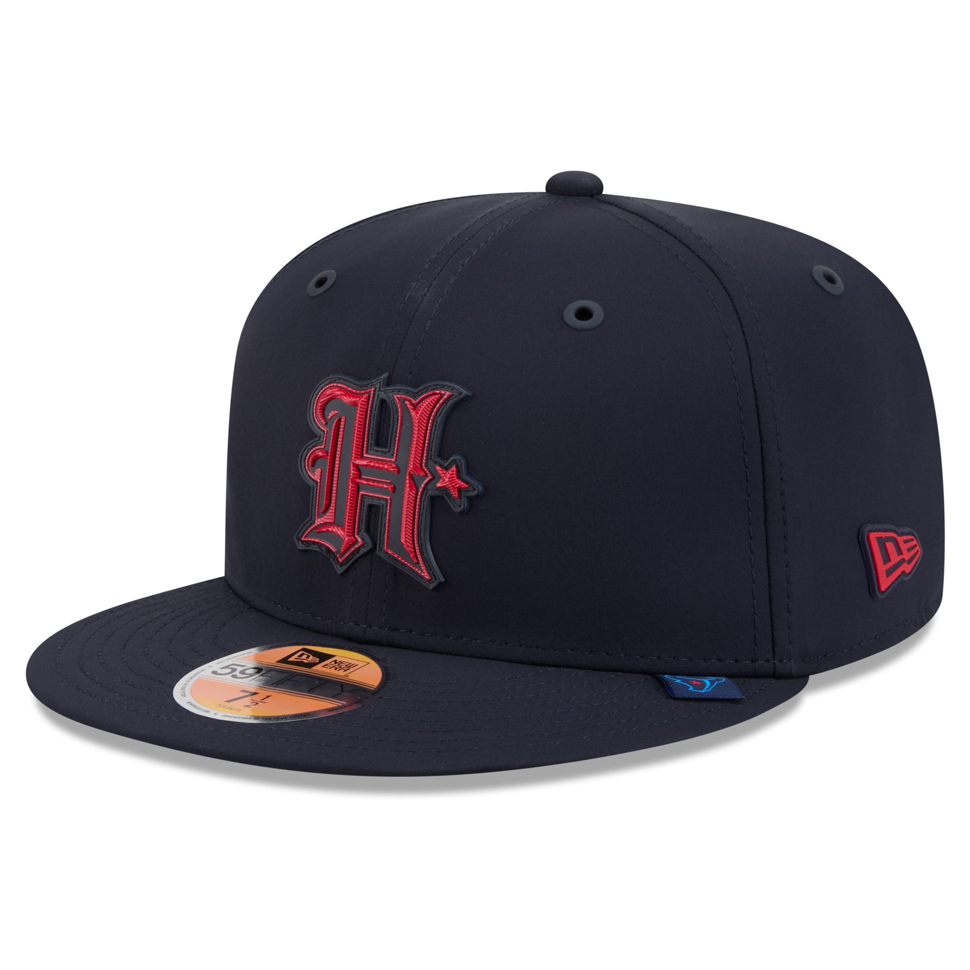 Men's New Era Navy Houston Texans 2026 Sideline H-Town 59FIFTY Fitted Hat