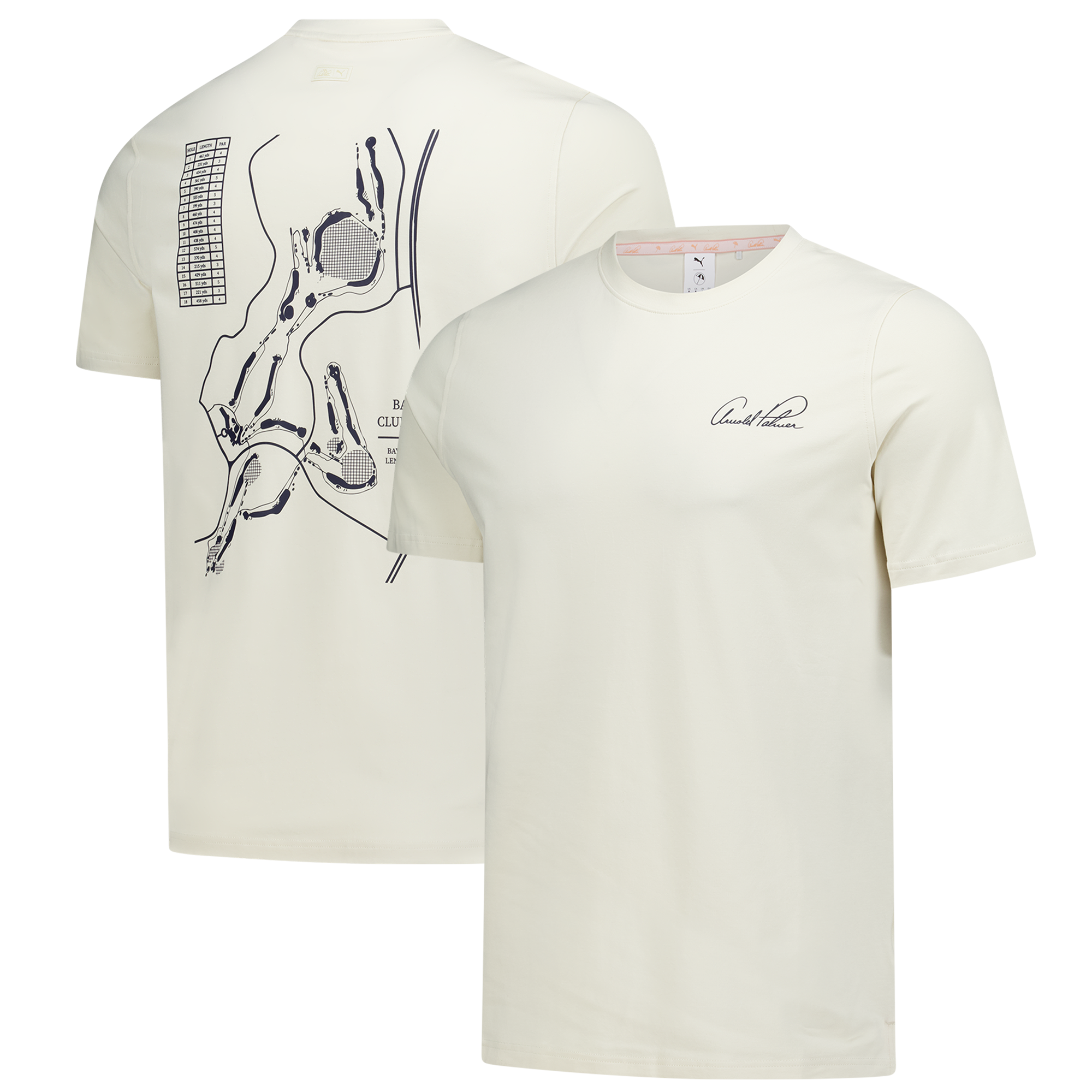 Men's Puma Cream Arnold Palmer Invitational Modalon Tri-Blend T-Shirt