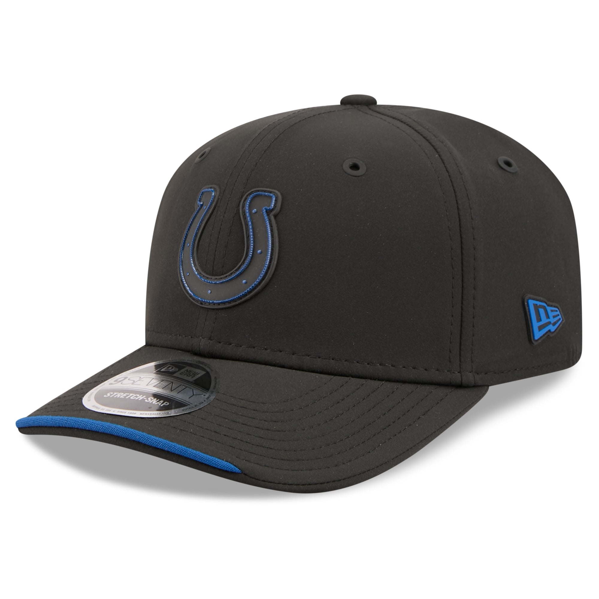 Men's New Era Black Indianapolis Colts 2026 Sideline 9SEVENTY Adjustable Hat
